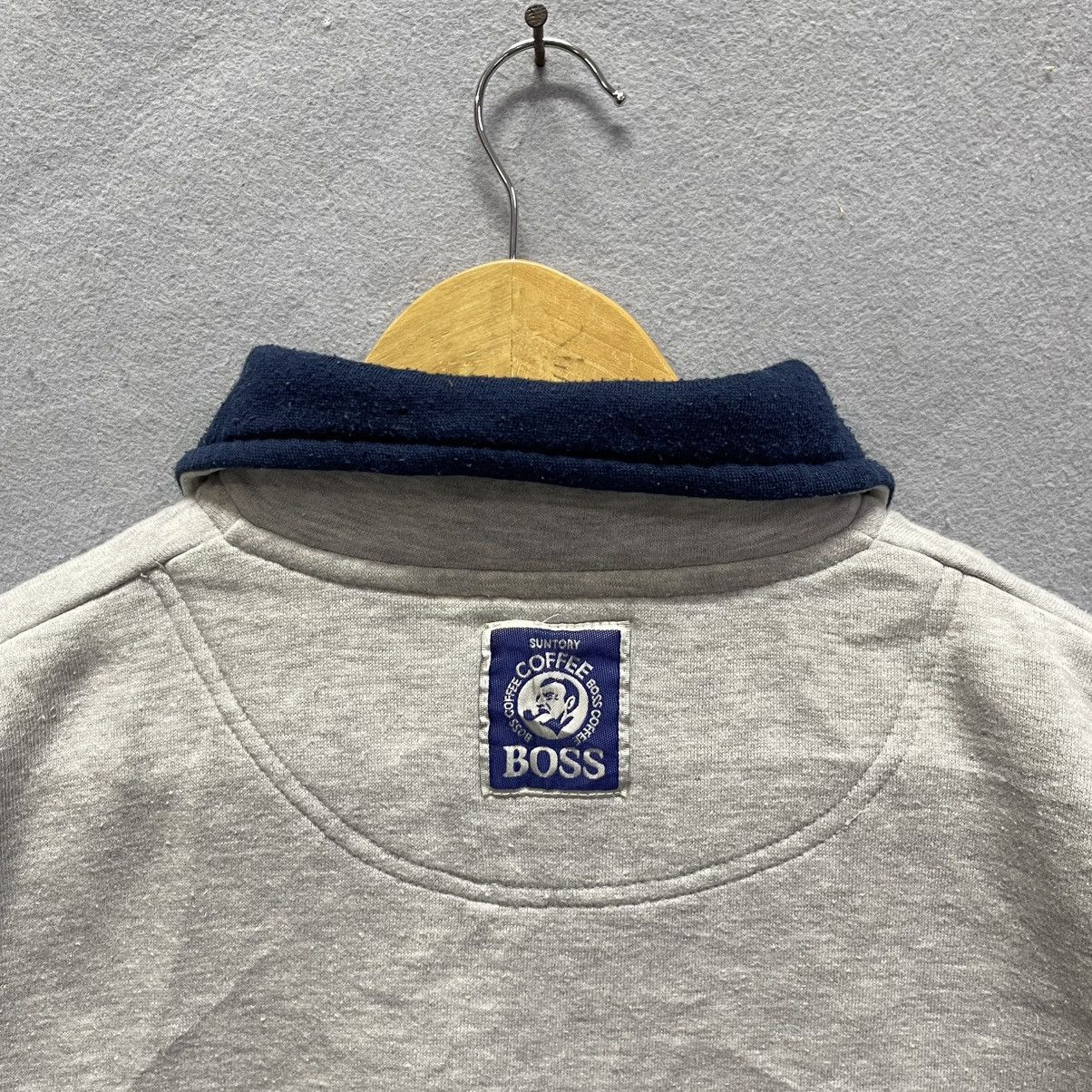 Japanese Brand 2000s Suntory BOSS Half Zip Sweatshirt Japan Size US M / EU 48-50 / 2 - 7 Thumbnail