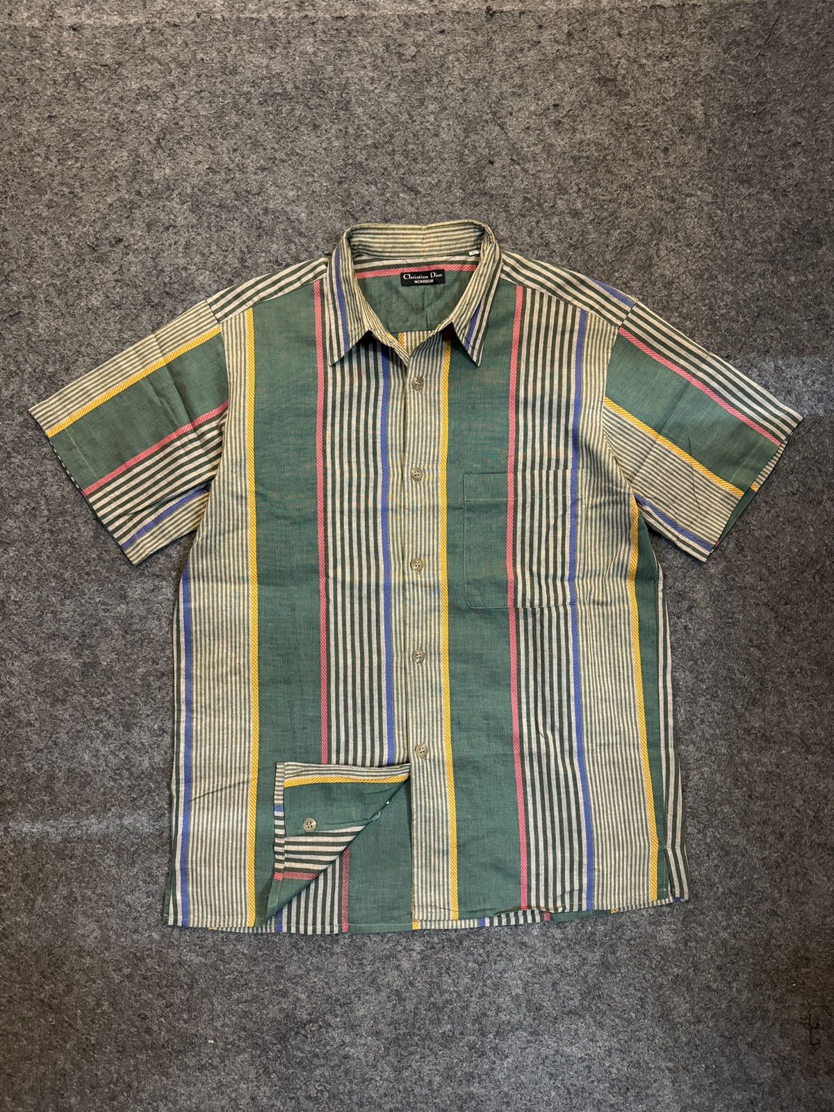 Christian Dior Monsieur Vintage Christian Dior Monsieur Shirt Button Ups Size US XL / EU 56 / 4 - 4 Thumbnail