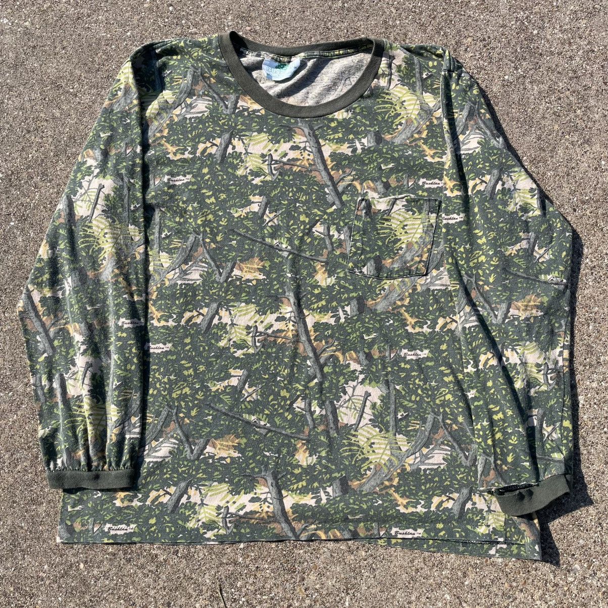 Other Vintage 80s Bushlan Camo Pocket Tee Long Sleeve XL Size US XL / EU 56 / 4 - 1 Thumbnail