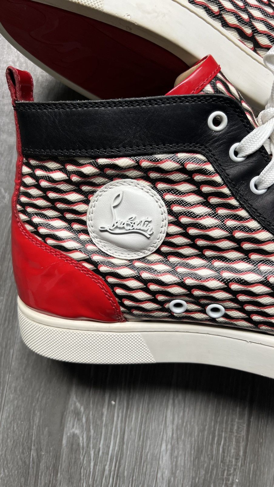 Christian Louboutin Christian Louboutin Louis Flat Calf Spikes "Version Black" Size US 11 / EU 44 - 7 Thumbnail