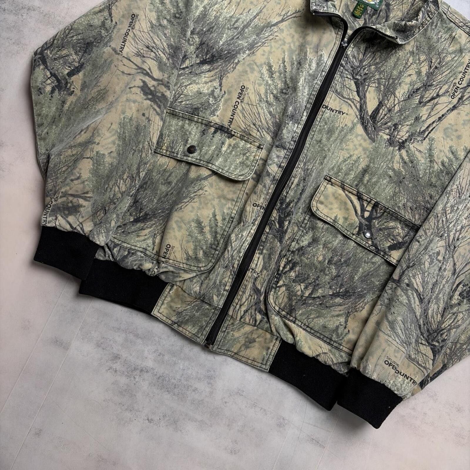 Cabelas Vintage Camo Cabela’s Realtree Grunge Bomber Jacket Size US L / EU 52-54 / 3 - 4 Thumbnail