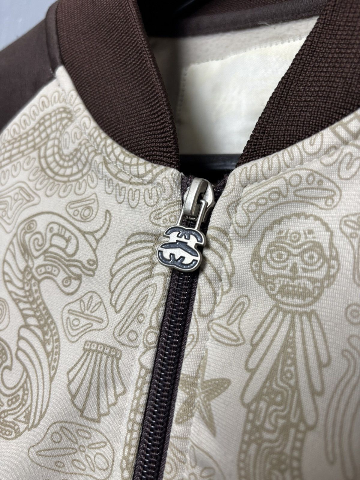 Stussy RARE Vintage 90's Stussy Aztec Design Track Jacket Size US M / EU 48-50 / 2 - 4 Thumbnail