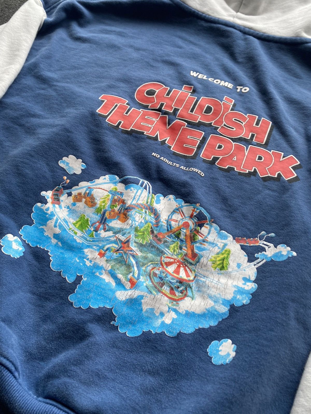 Other 🔥Childish Theme park blue oversized hoodie mens s Size US S / EU 44-46 / 1 - 18 Thumbnail