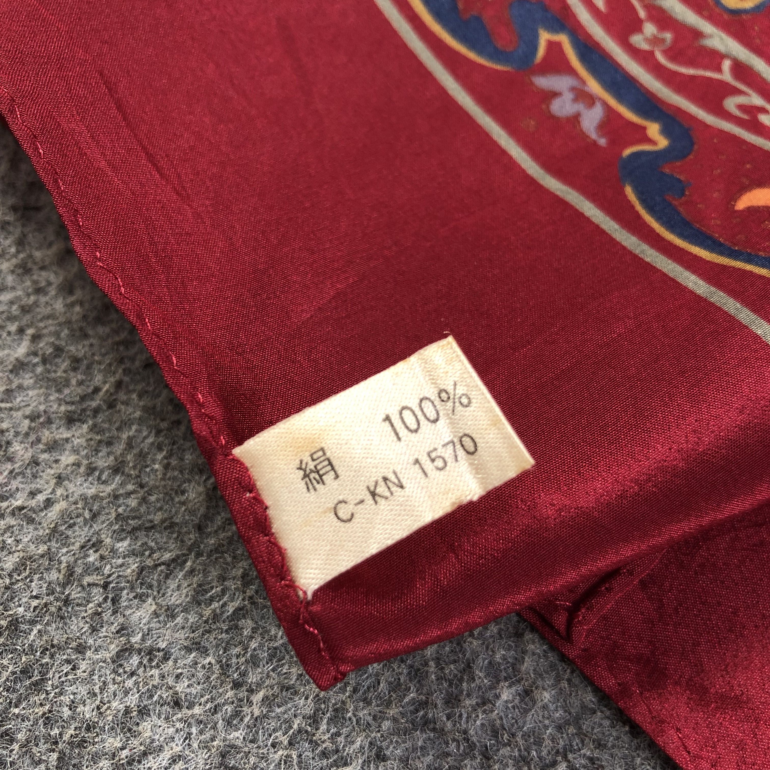Vintage Vintage Luxury Design Silk Scarf M622 Size ONE SIZE - 3 Thumbnail