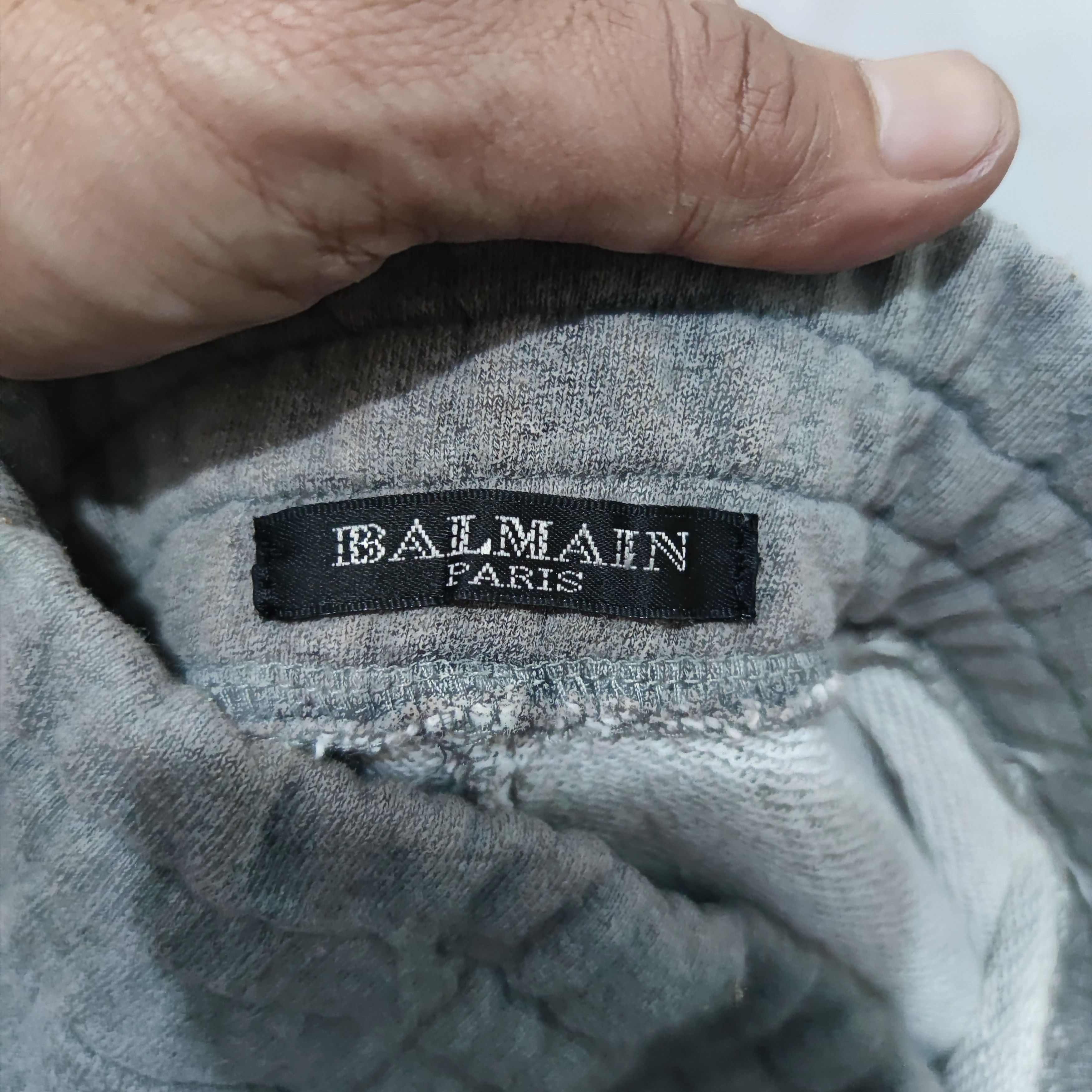 Balmain Grey Balmain Sweatpants Size US 29 - 7 Thumbnail