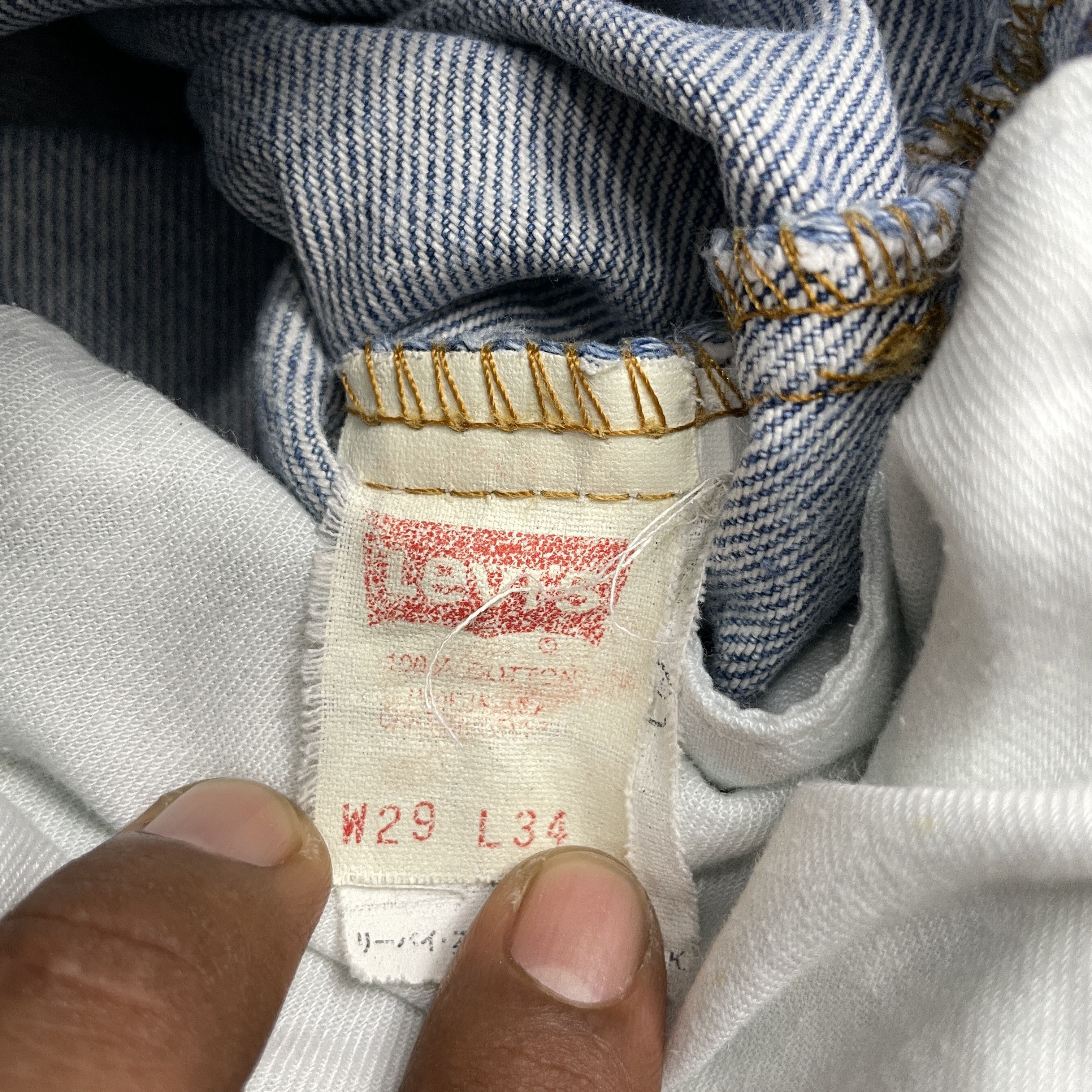 Levi's Vintage Levi's 505 Blue Light Wash Distressed Jeans-WC312 Size US 29 - 7 Thumbnail