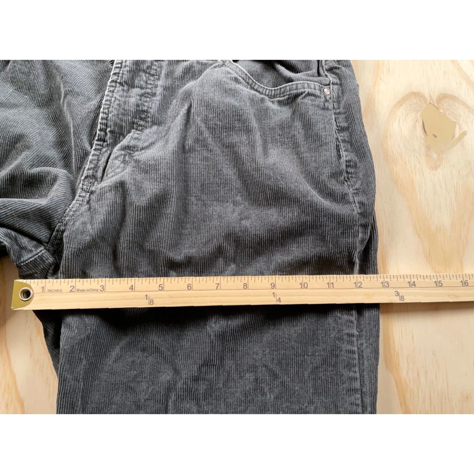 Vintage VINTAGE Falls Creek Men's Straight Leg Corduroy Pants 34x30.5 Dark Gray Y2K Retro Punk Skater Size US 33 - 7 Thumbnail