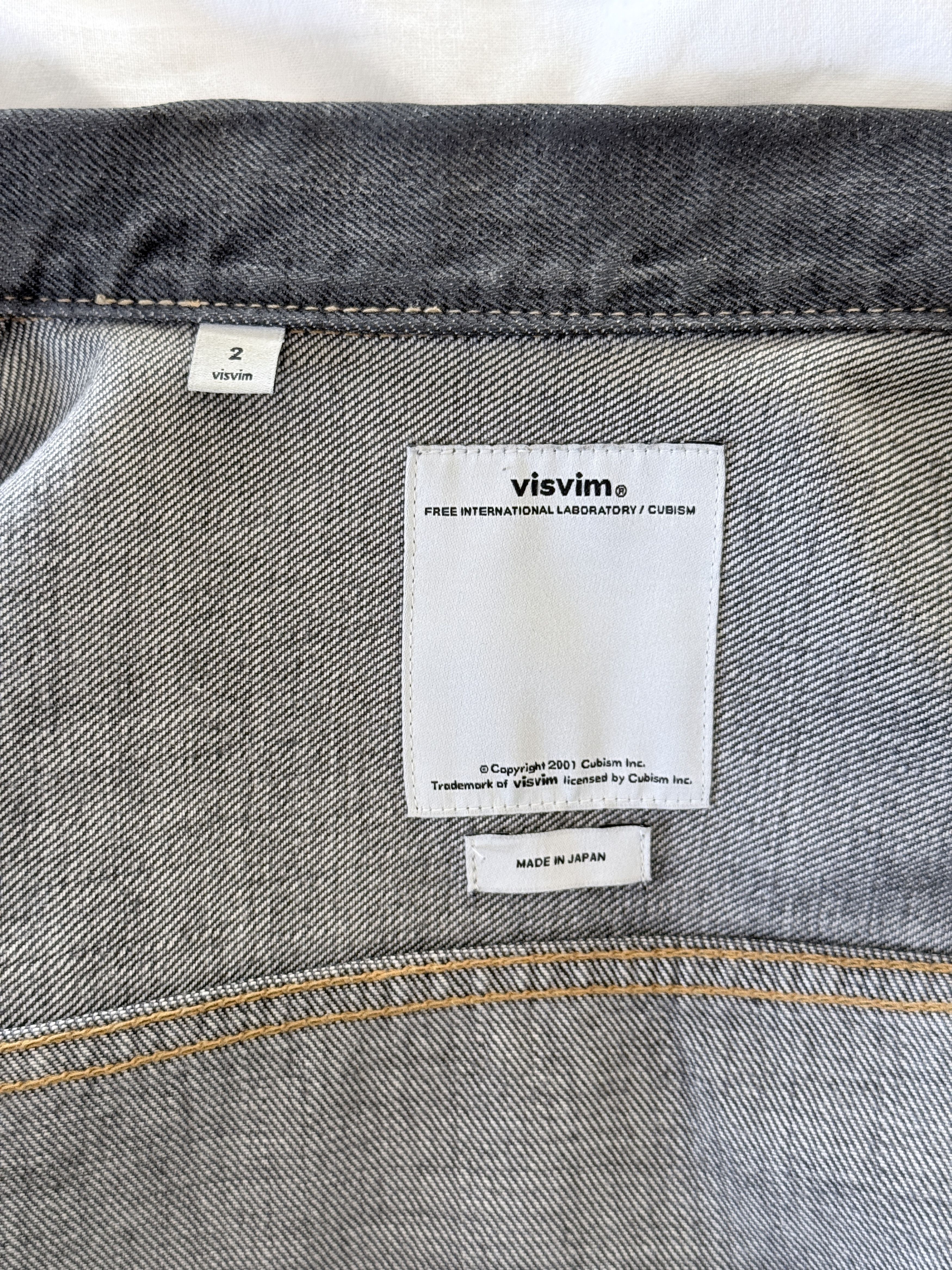 Visvim SS 101 JKT DMGD WASHED BLACK Size US M / EU 48-50 / 2 - 8 Thumbnail