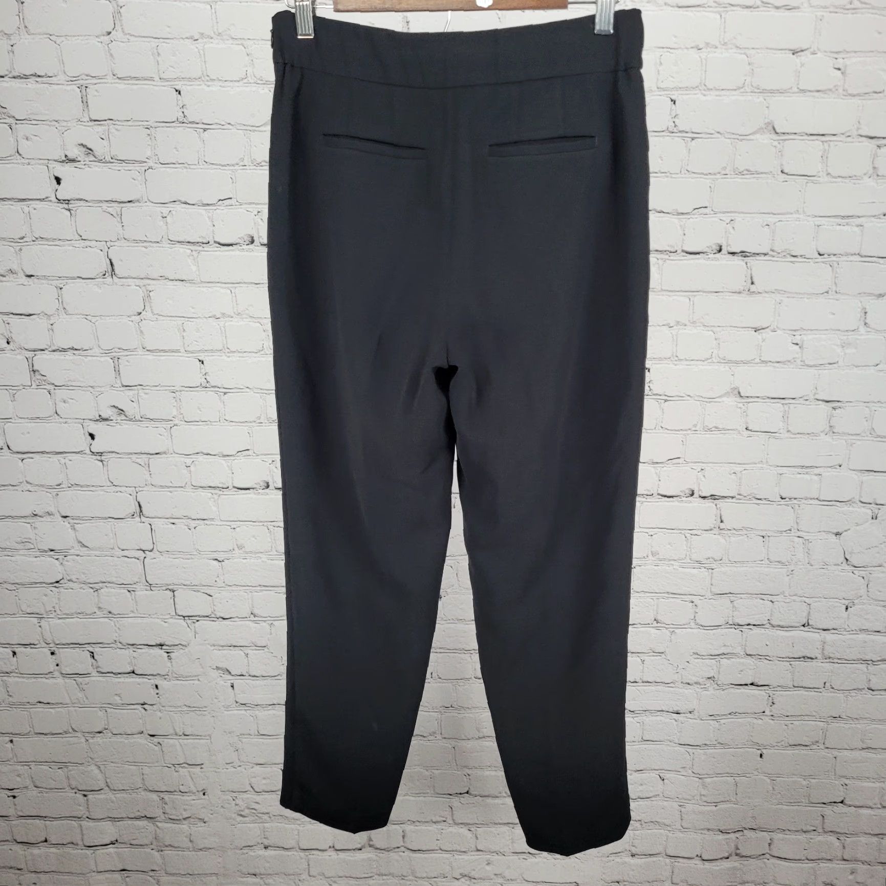 Talbots Talbots Black Easy Travel Slim Ankle Pants High Rise Tapered Stretch 2 (28x28) Size 26" / US 2 / IT 38 - 2 Thumbnail