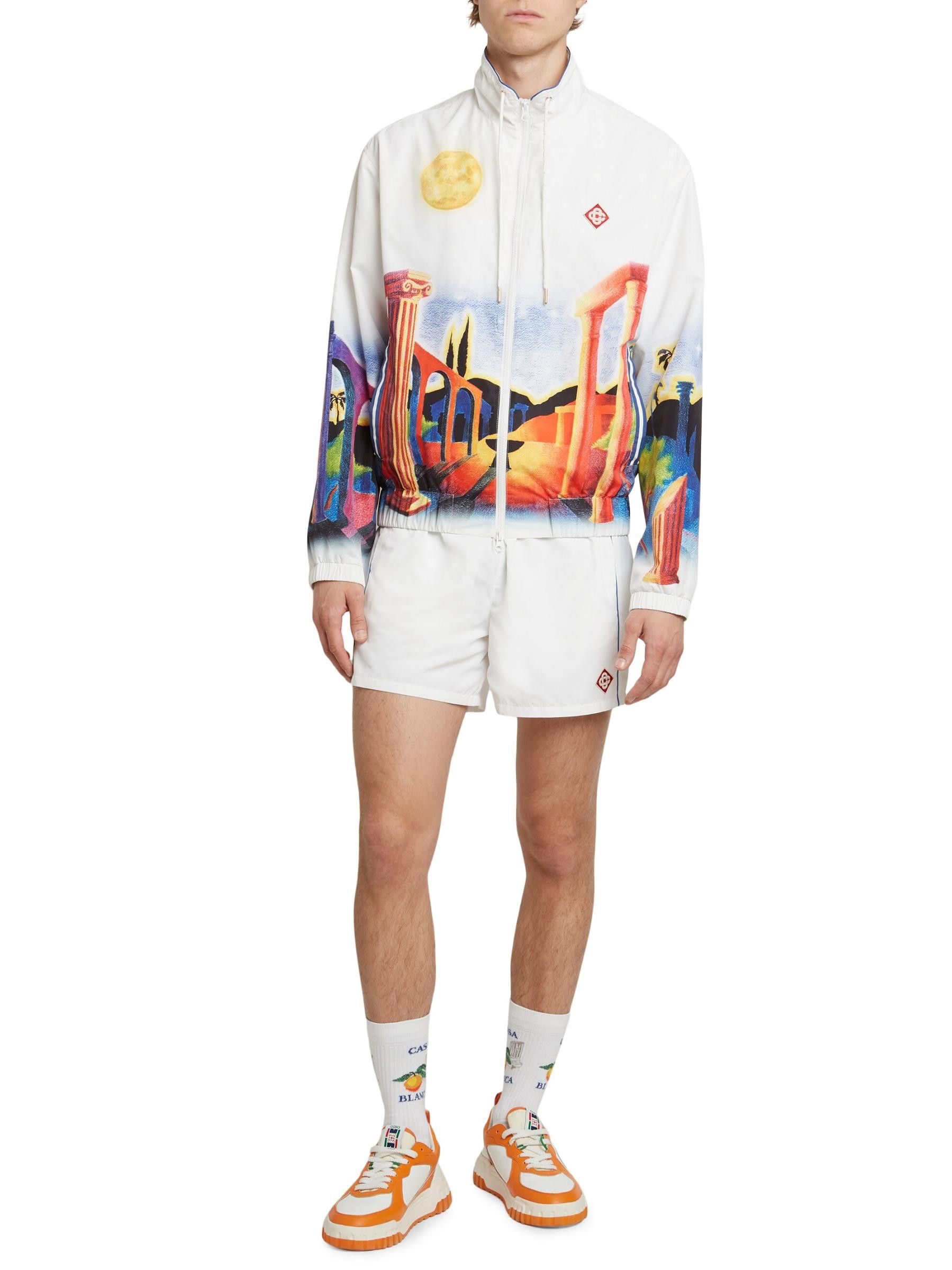 Casablanca os11x0725 Printed Windbreaker Jacket in Multicolor Size US M / EU 48-50 / 2 - 6 Thumbnail