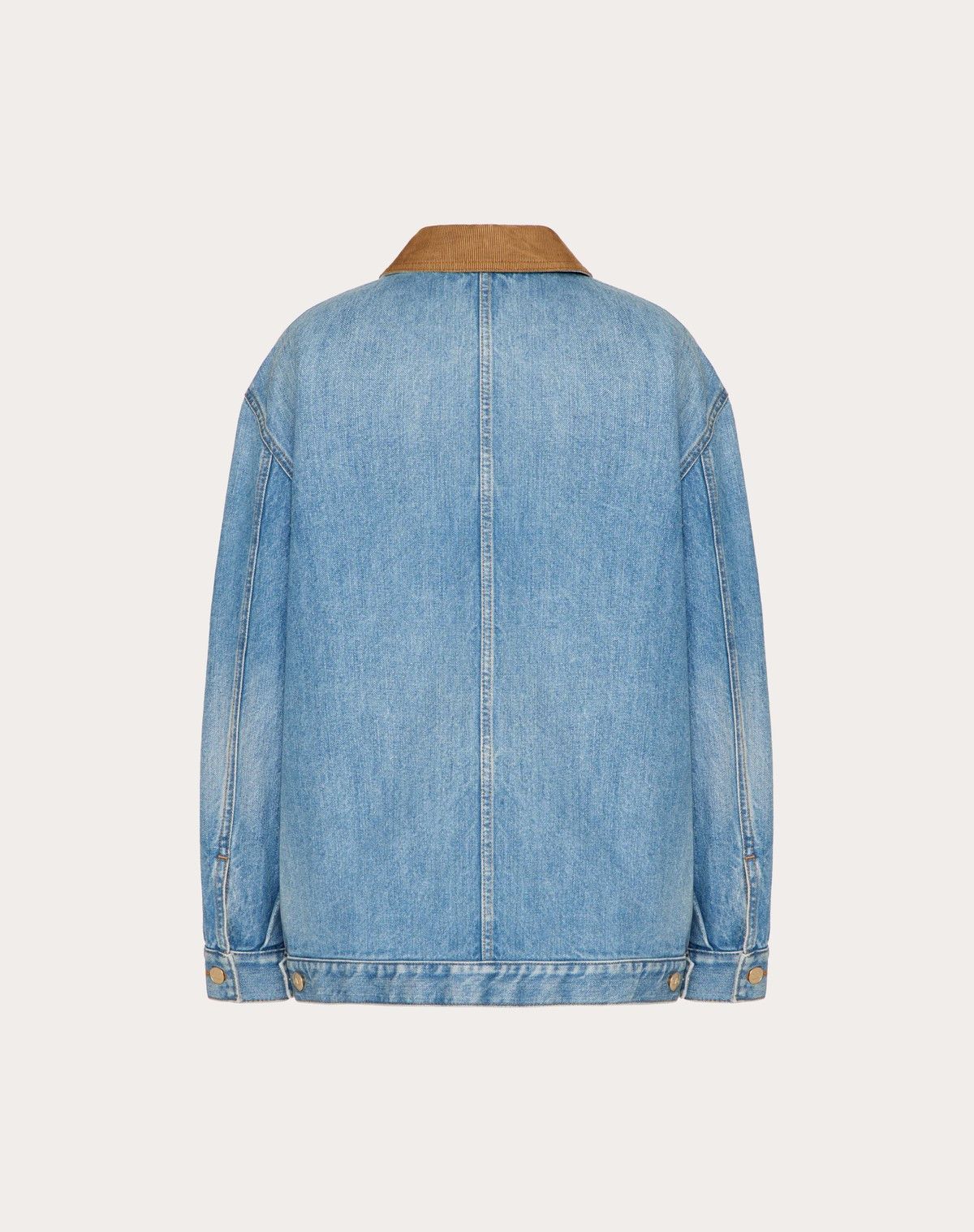 Valentino o1s1wg110525 Denim Jacket in Blue Size XS / US 0-2 / IT 36-38 - 2 Thumbnail