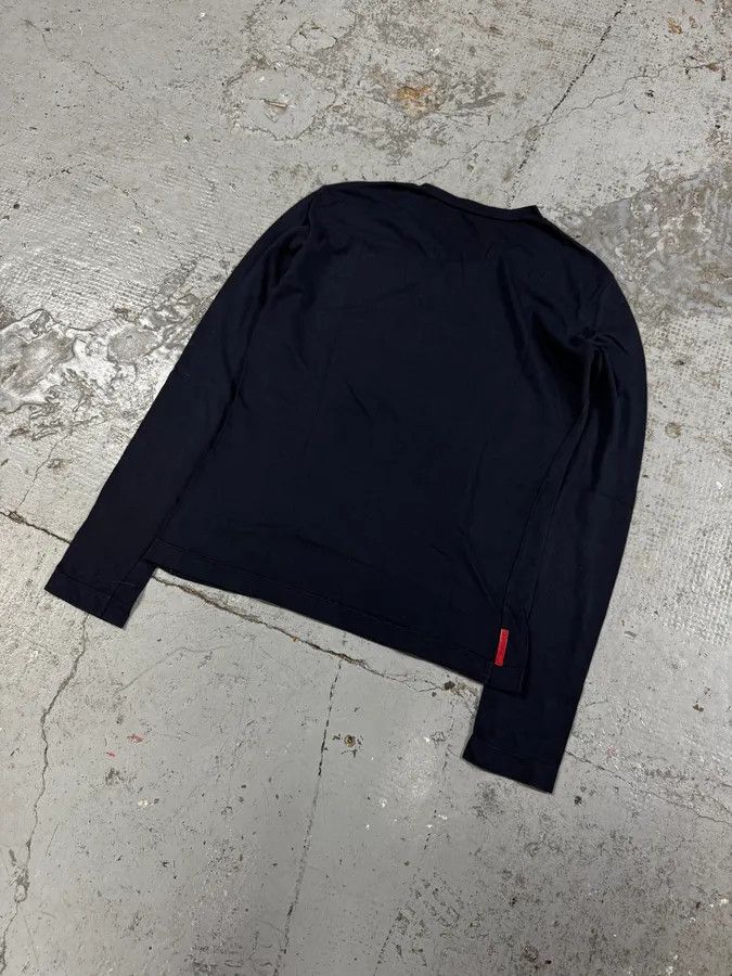 Prada AW2004 Prada Linea Rossa Navy Human Longsleeves Size S / US 4 / IT 40 - 6 Thumbnail