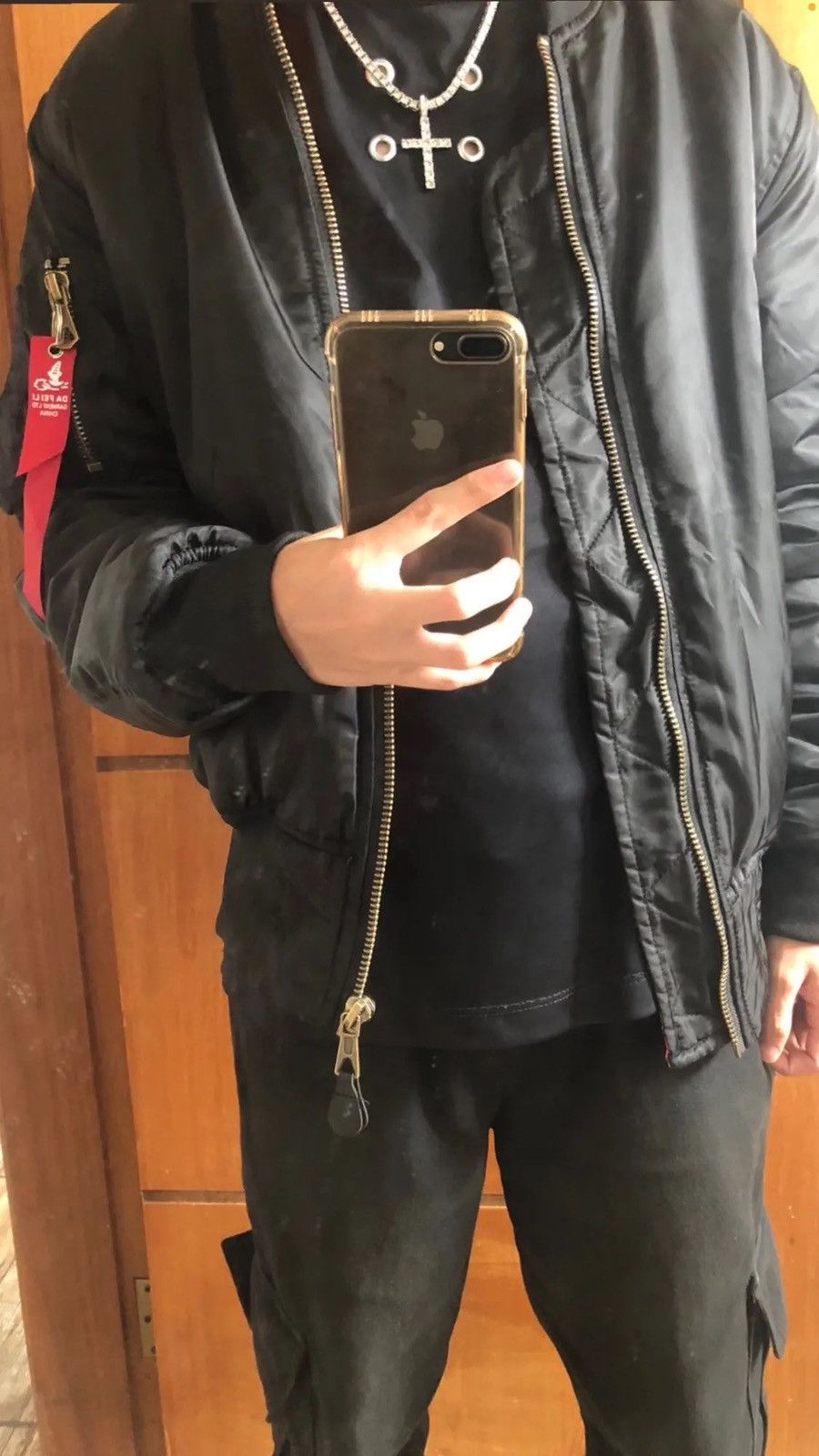 Japanese Brand × Vintage Jacket Outdoor Nylon American Military Coat Bomber Jacket Size US L / EU 52-54 / 3 - 3 Thumbnail