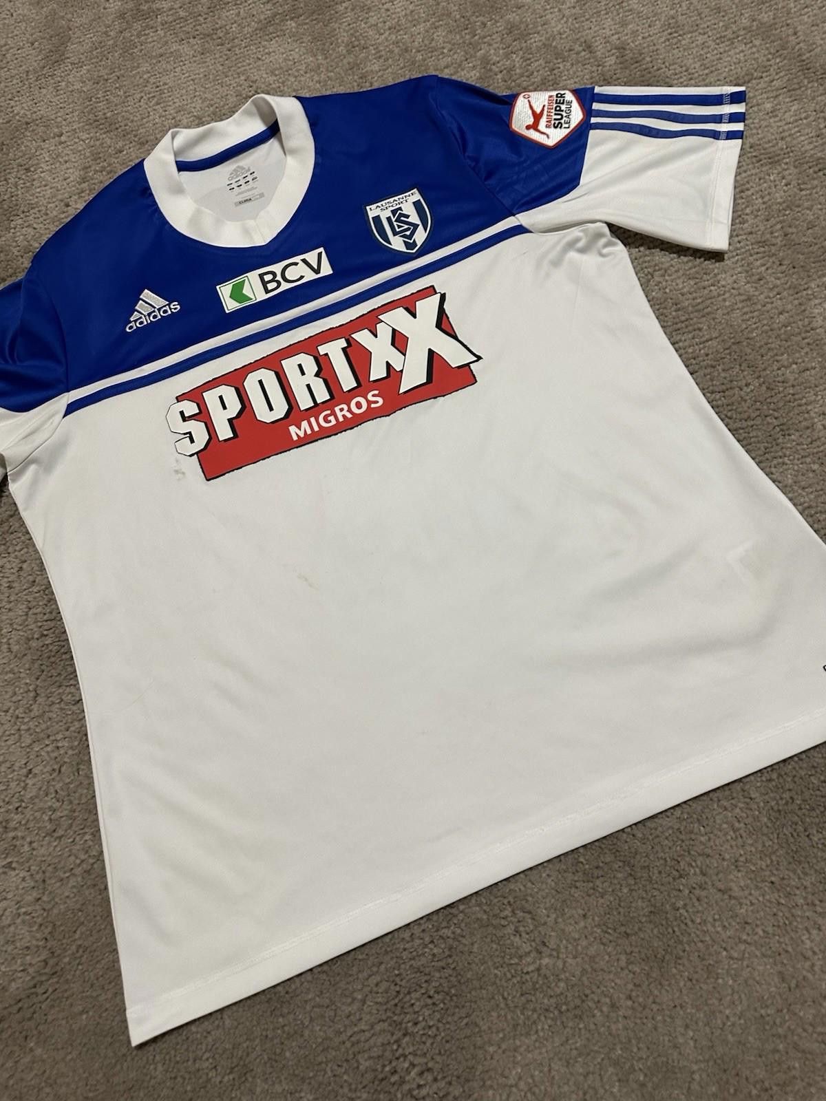 Adidas LAUSANNE SPORT 2011 2012 HOME FOOTBALL SHIRT SOCCER JERSEY Size US XL / EU 56 / 4 - 2 Thumbnail