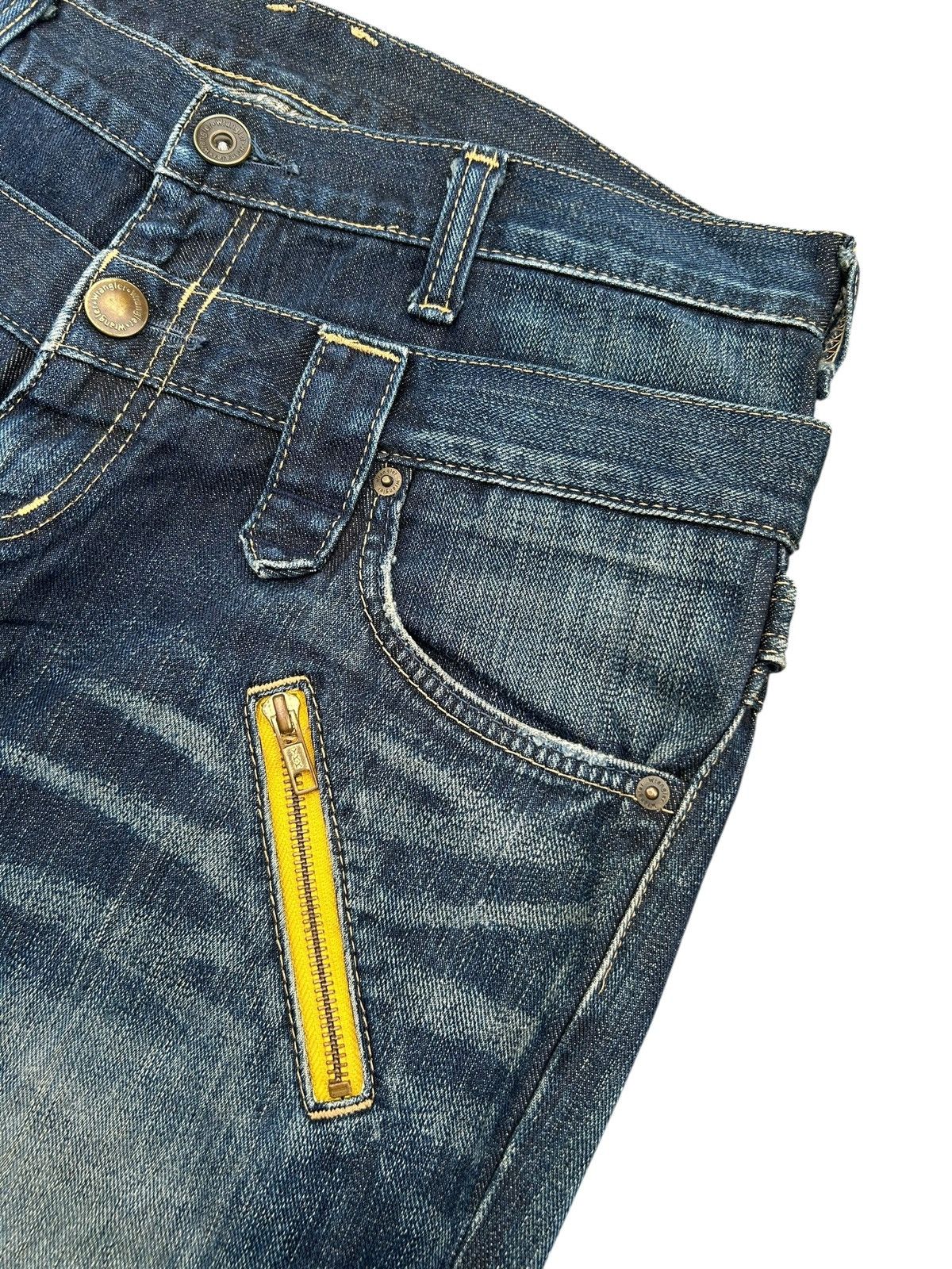 Japanese Brand × Kapital × Vintage Wrangler Double Waist Flare Punk Denim Jeans Rare ☠️ Size US 33 - 4 Thumbnail