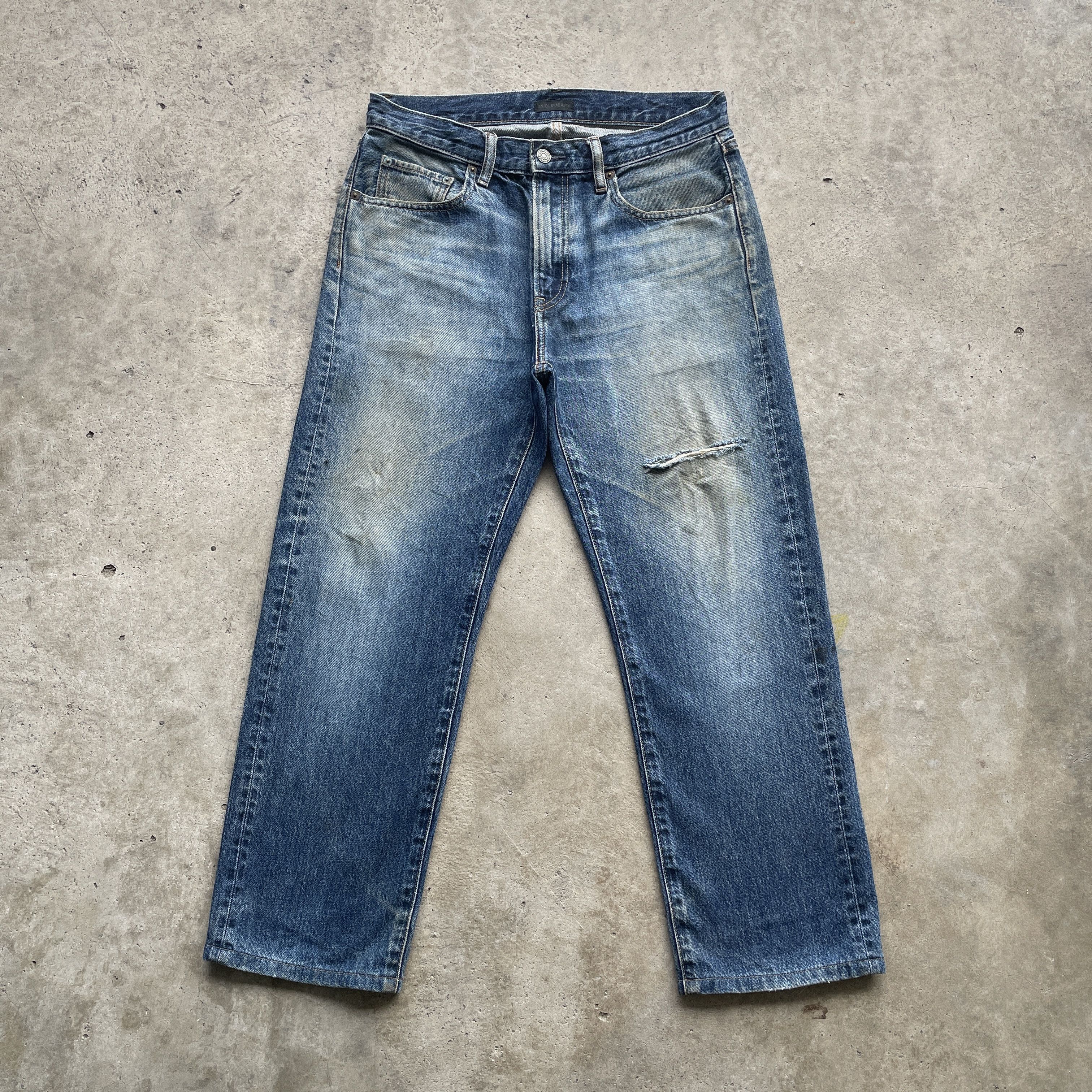 Japanese Brand W31 VINTAGE JAPANESE FADED JEANS DISTRESSED DENIM PANTS Size US 31 - 2 Thumbnail