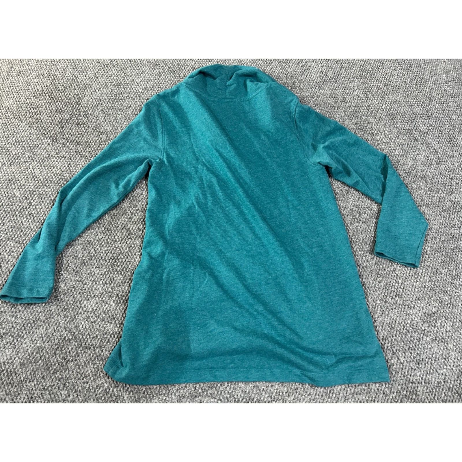 Soft Surroundings Soft Surroundings Blouse Shirt Womens Small Teal Long Sleeve Casual Knit Stretch Pullover Scoop Neck Regular Lightweight Classic Vintage: No Size S / US 4 / IT 40 - 7 Thumbnail