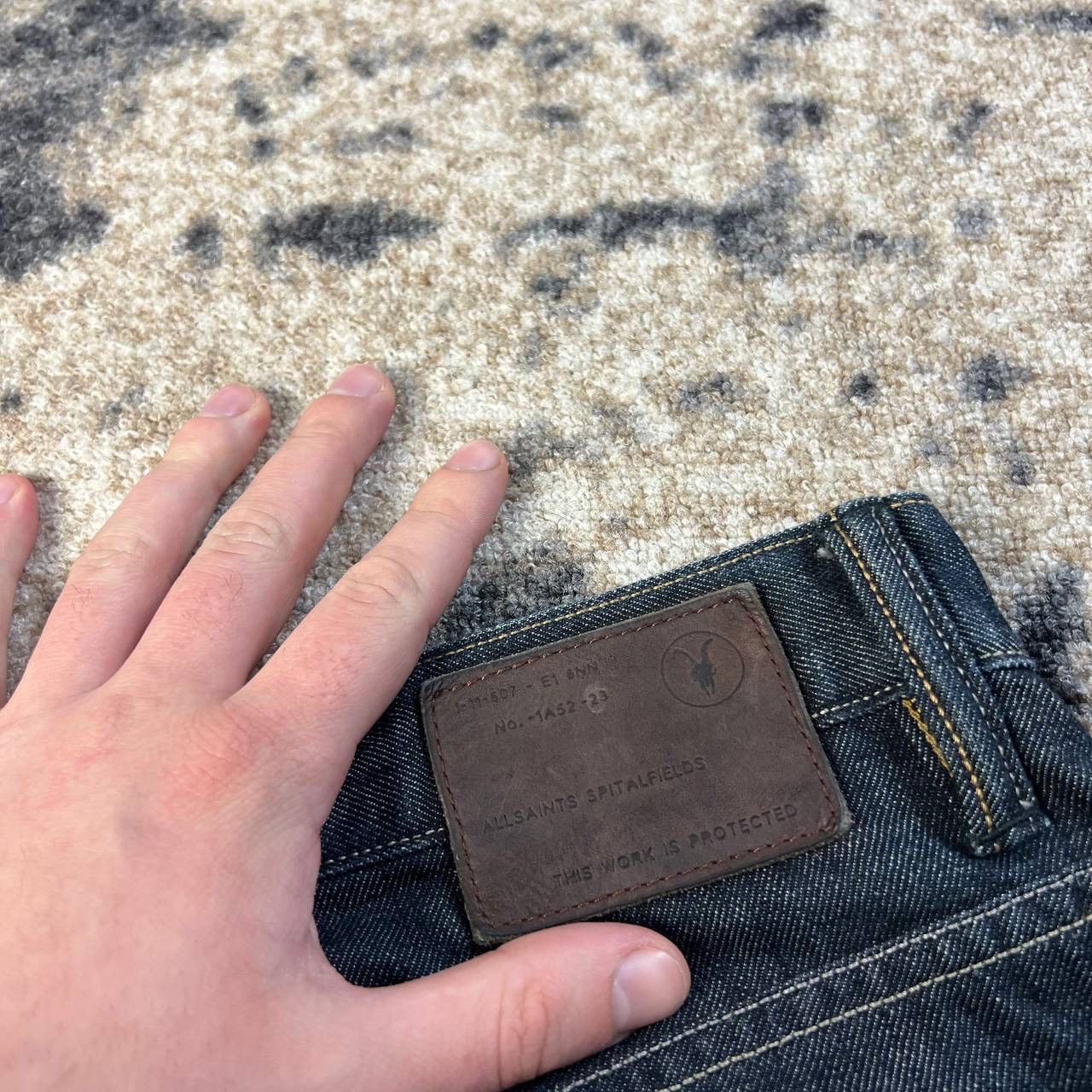 Allsaints Allsaints Spitalfield Japanese Style Denim Jeans Size US 34 / EU 50 - 8 Thumbnail