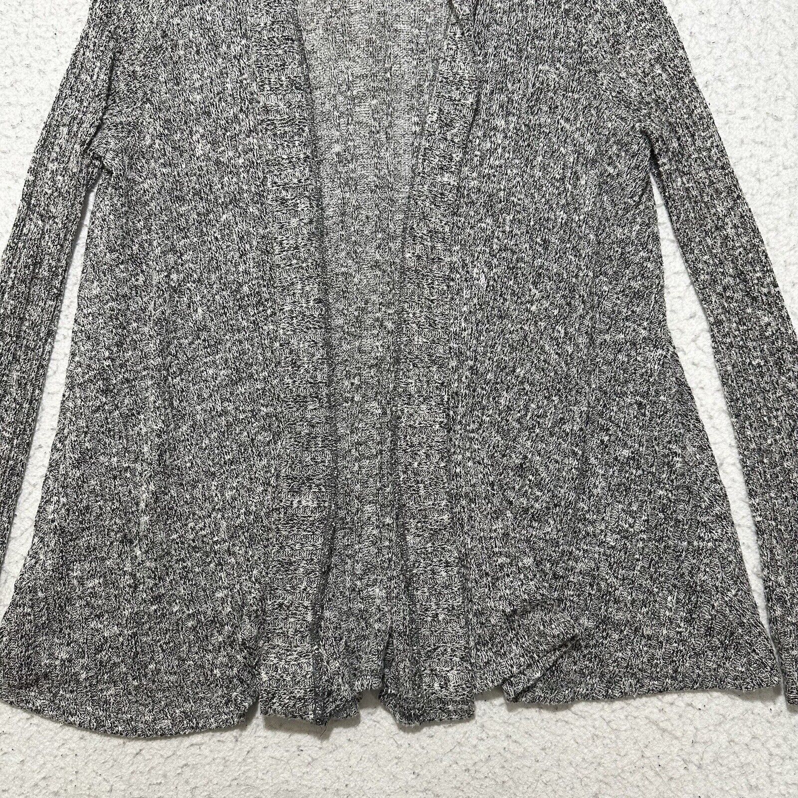 Bdg BDG Medium Heather Gray Open Front Cardigan Hooded Knit Size M / US 6-8 / IT 42-44 - 3 Thumbnail