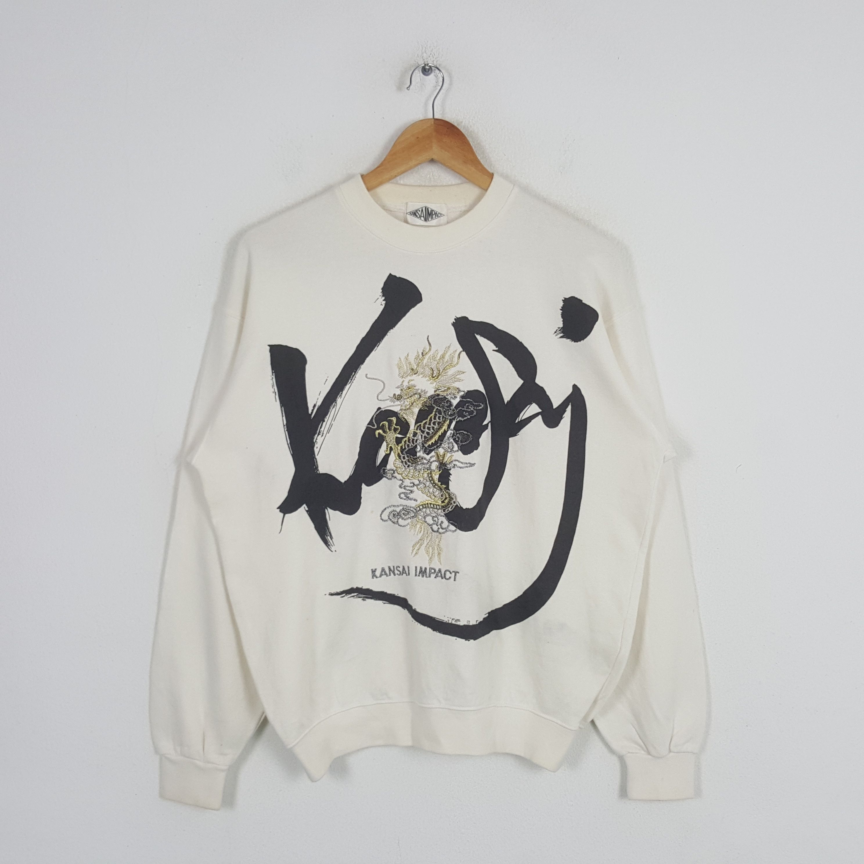 Japanese Brand × Kansai Yamamoto × Vintage Vintage Kansai Impact Japanese Brand Sweatshirt C290N18 Size US M / EU 48-50 / 2 - 1 Thumbnail