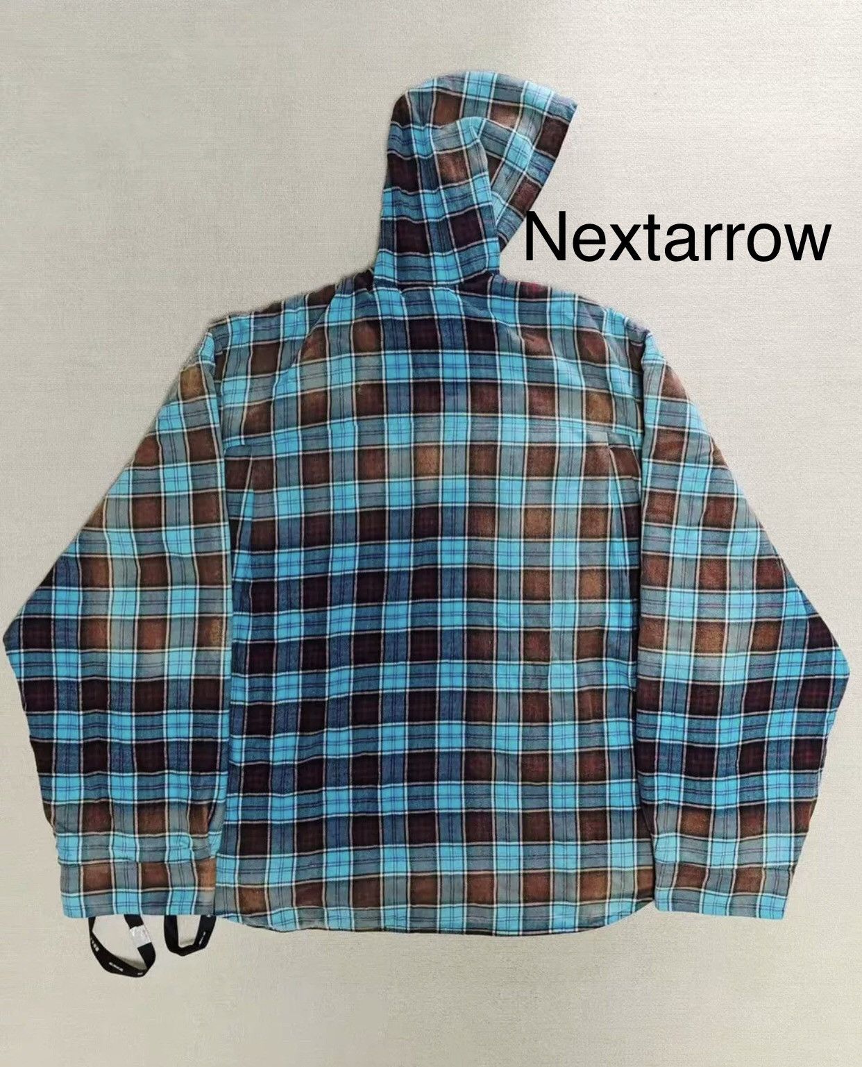 Balenciaga Balenciaga 22ss Flannel Rendered Old Gradient Hooded Jacket Size US S / EU 44-46 / 1 - 2 Thumbnail