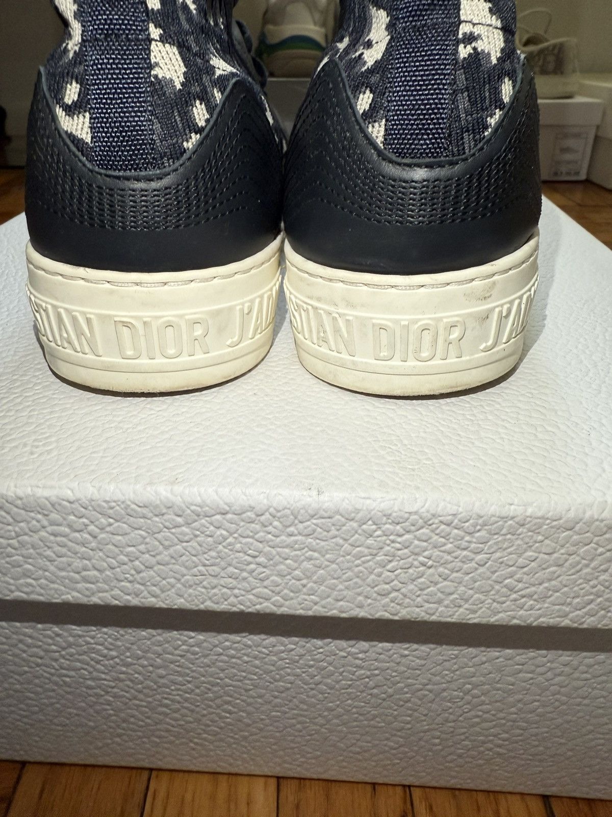 Christian Dior Monsieur × Dior Christian Dior High Top Sneakers - Deep Blue Dior Oblique Size US 8.5 / IT 38.5 - 13 Thumbnail