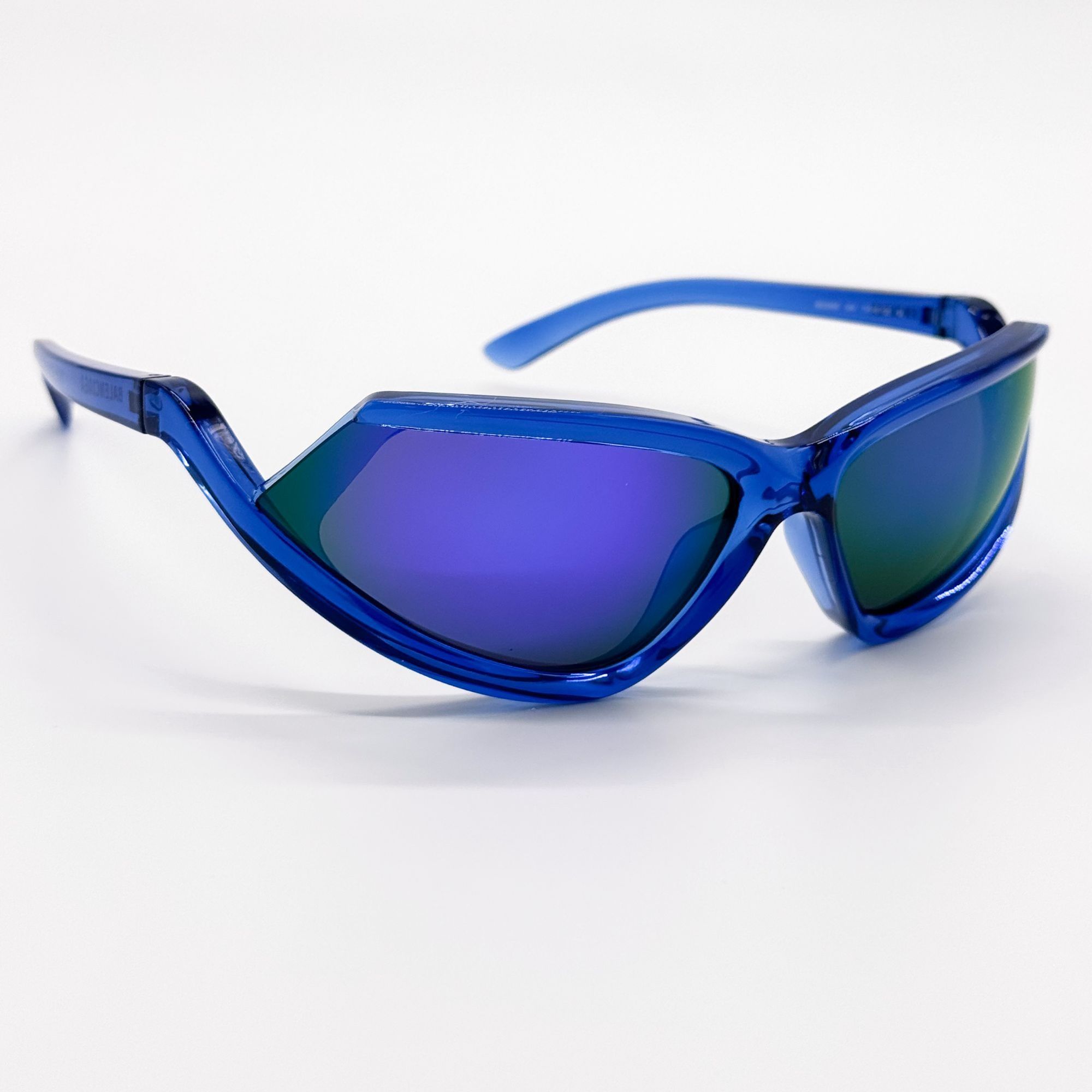 Balenciaga NEW BALENCIAGA BB0289S 004 SUNGLASSES BLUE GEOMETRIC EYEWEAR Size ONE SIZE - 5 Thumbnail