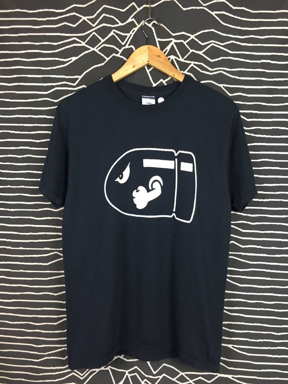 Nintendo Vtg 00s Super Mario Nintendo Bullet Bill Big Logo Promo Tee Size US M / EU 48-50 / 2 - 2 Thumbnail