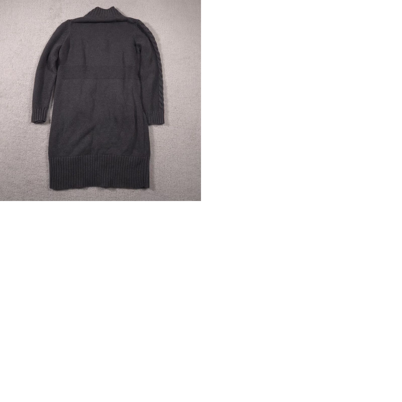 Talbots Talbots Cardigan Womens Medium Gray Long Duster Wool Blend Button Front Size M / US 6-8 / IT 42-44 - 9 Thumbnail