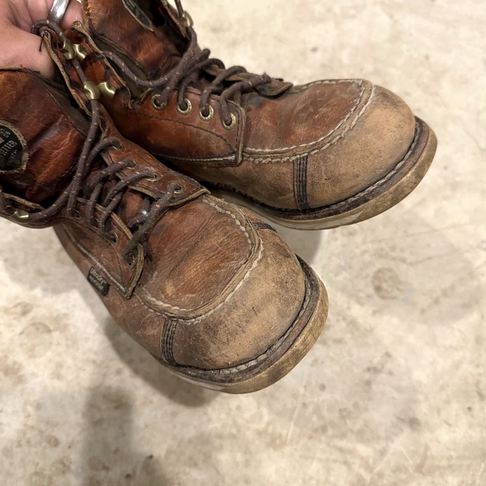 Vintage Irish Setter Women Size 6 Brown Leather Boots Red Wing Waterproof 890 Boots Leather Waterproof 890 Womens Mens? Size US 6 / IT 36 - 3 Thumbnail
