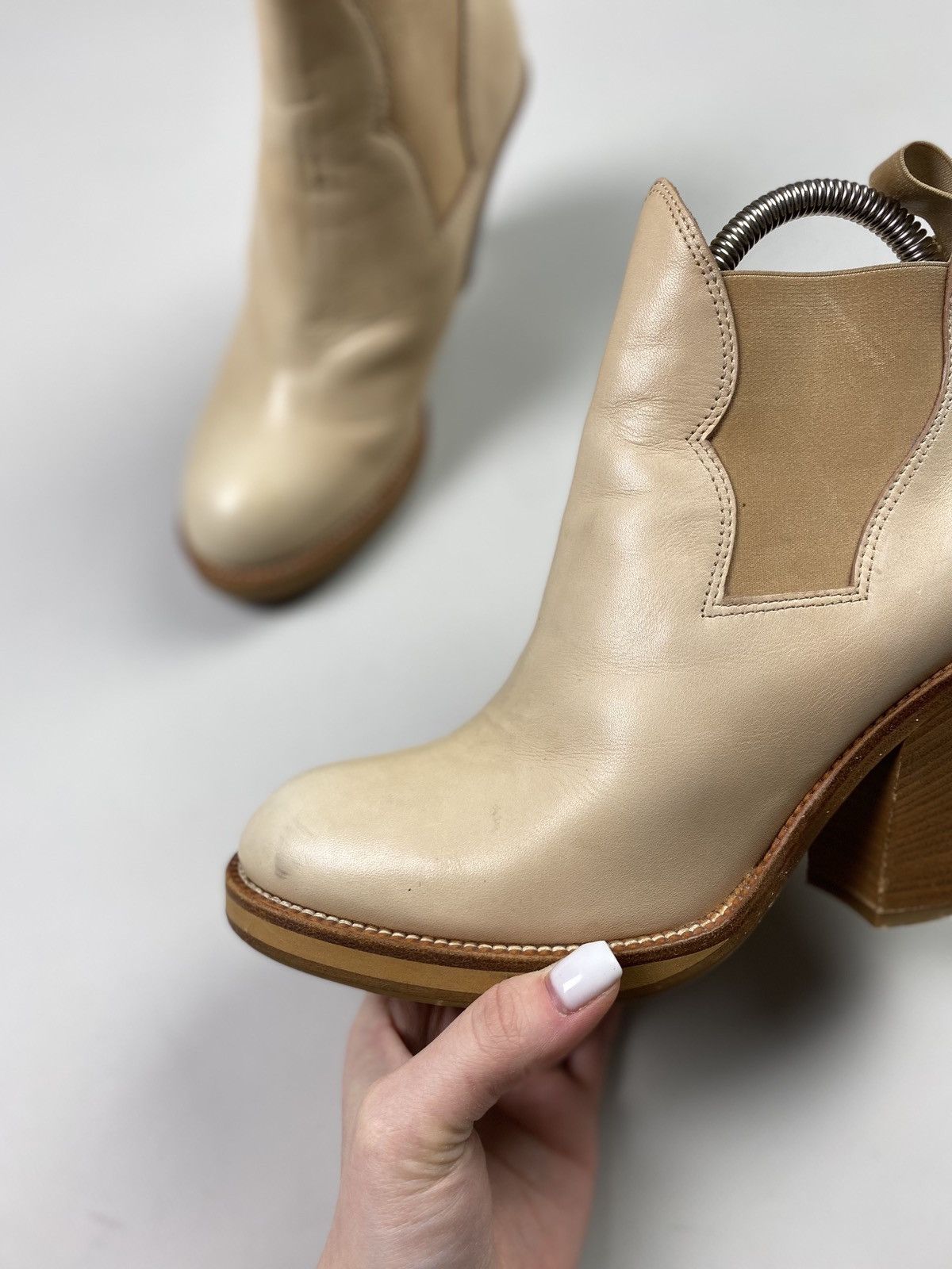 Acne Studios Acne Ladies Leather Heeled Boots Shoes Size 37 Size US 7 / IT 37 - 10 Thumbnail