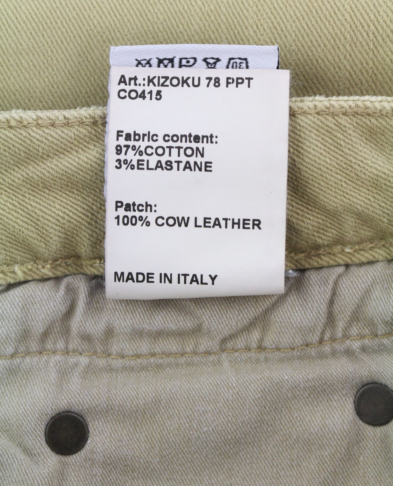 R13 BOY STRAIGHT 28 Khaki Stretchy Faded Ankle Casual 86300 Size 28" / US 6 / IT 42 - 11 Thumbnail