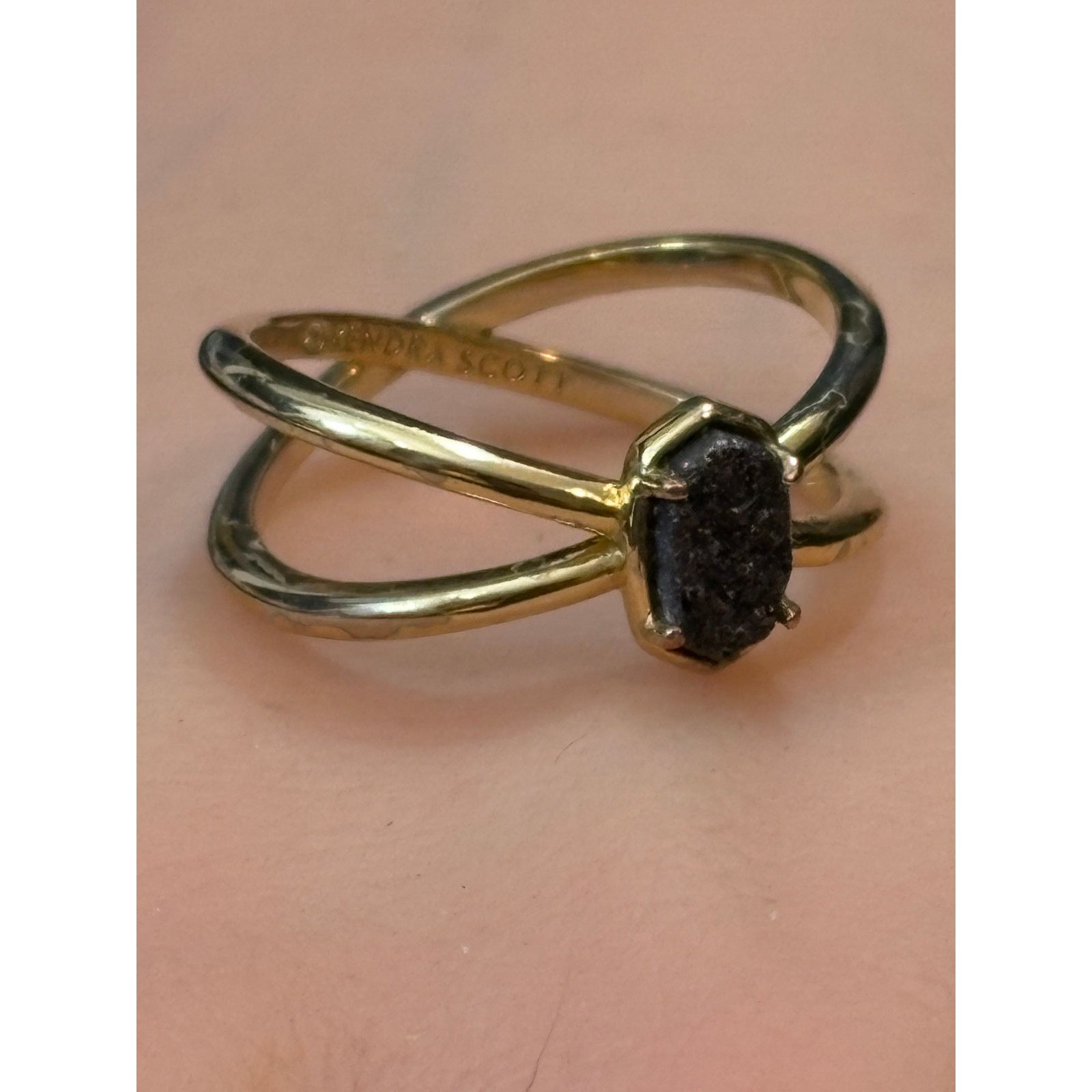 Kendra Scott Kendra Scott Gold-Tone Crossover Ring Size 7 Size ONE SIZE - 2 Thumbnail