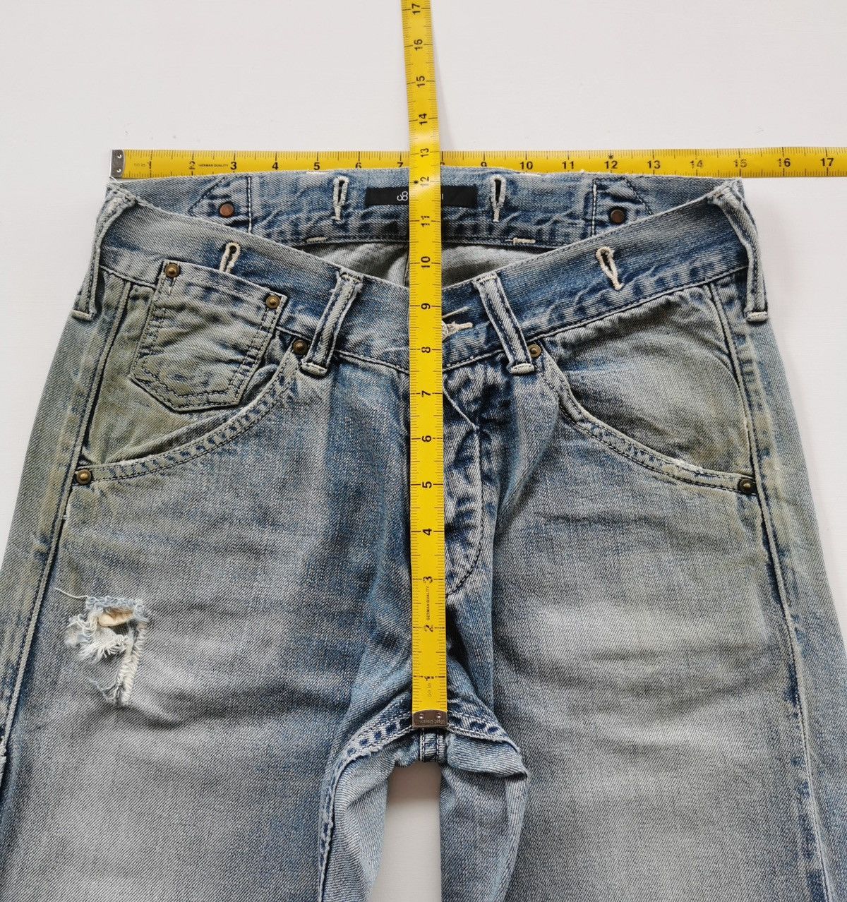Johnbull Thrashed John Bull AP538 Selvedge Jeans Size US 30 / EU 46 - 16 Thumbnail