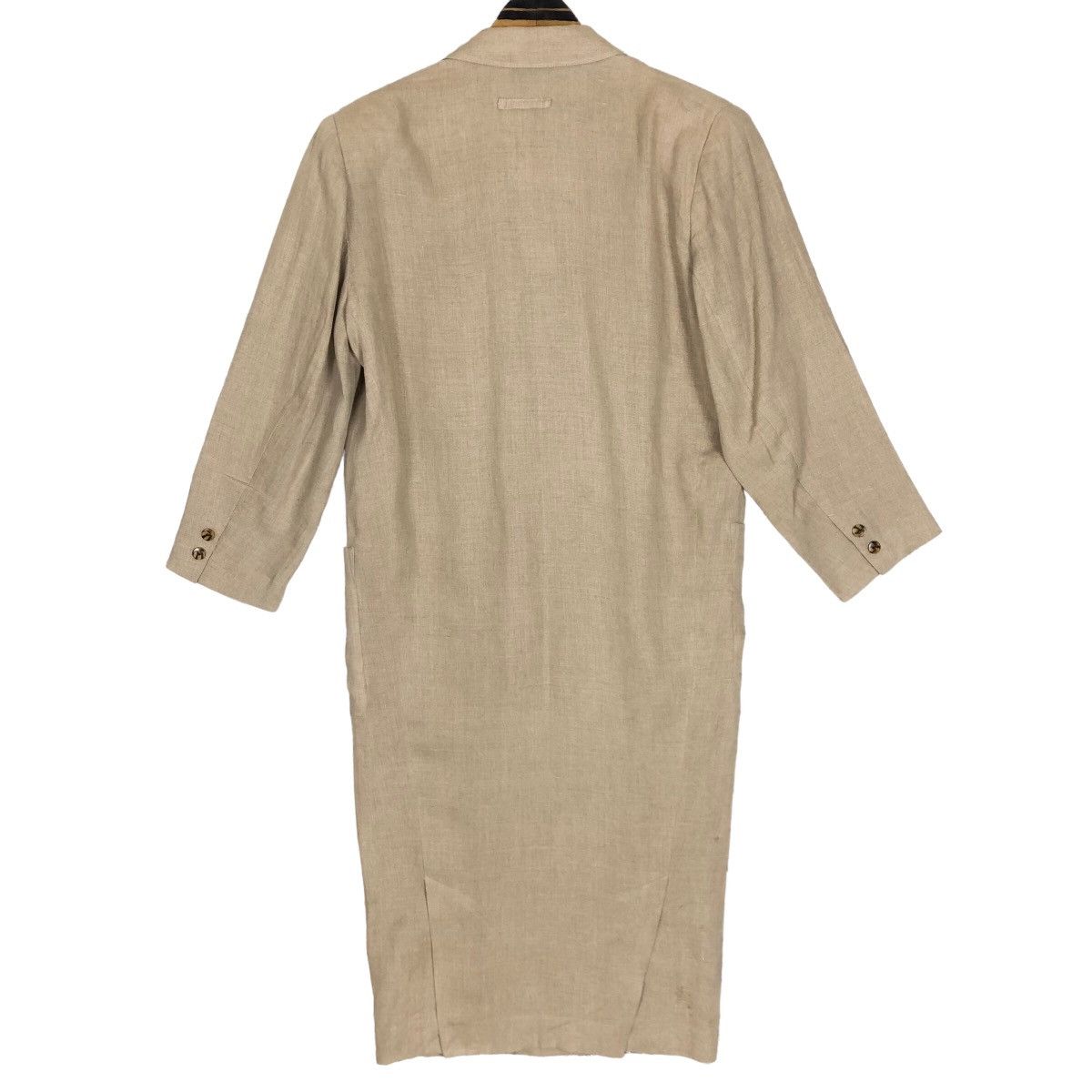 Jean Paul Gaultier Vintage 80s Jean Paul Gaultier Hemp Trench Coat Car Coat Size US L / EU 52-54 / 3 - 13 Thumbnail