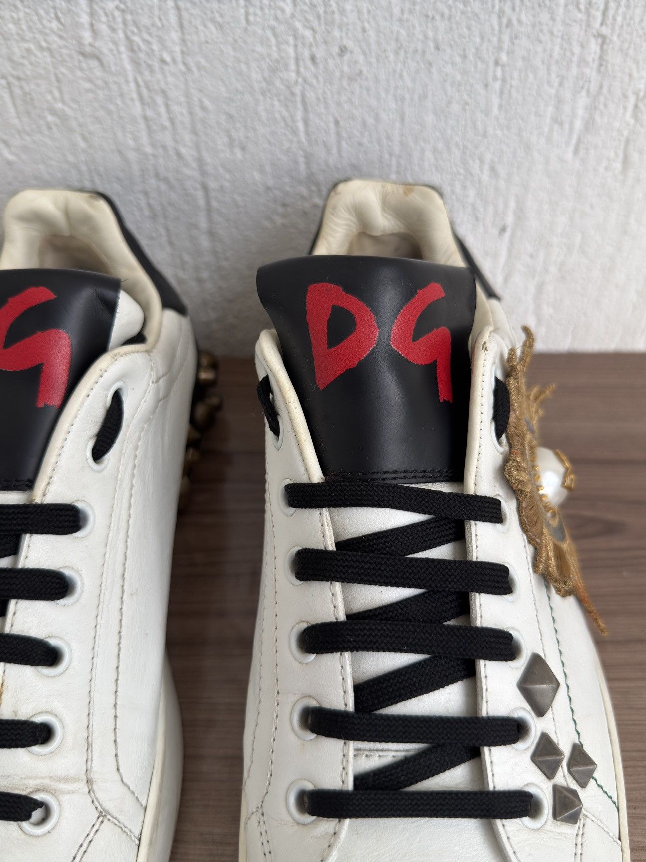 Dolce & Gabbana Portofino embellished studded sneaker Size US 9.5 / EU 42-43 - 8 Thumbnail