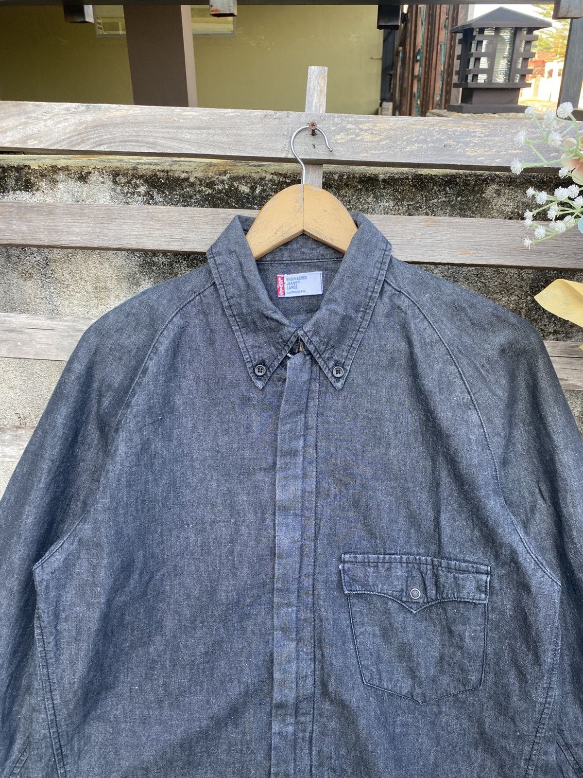 Levi's 2000s Levis Engineered Button Ups Shirt Size US L / EU 52-54 / 3 - 3 Thumbnail