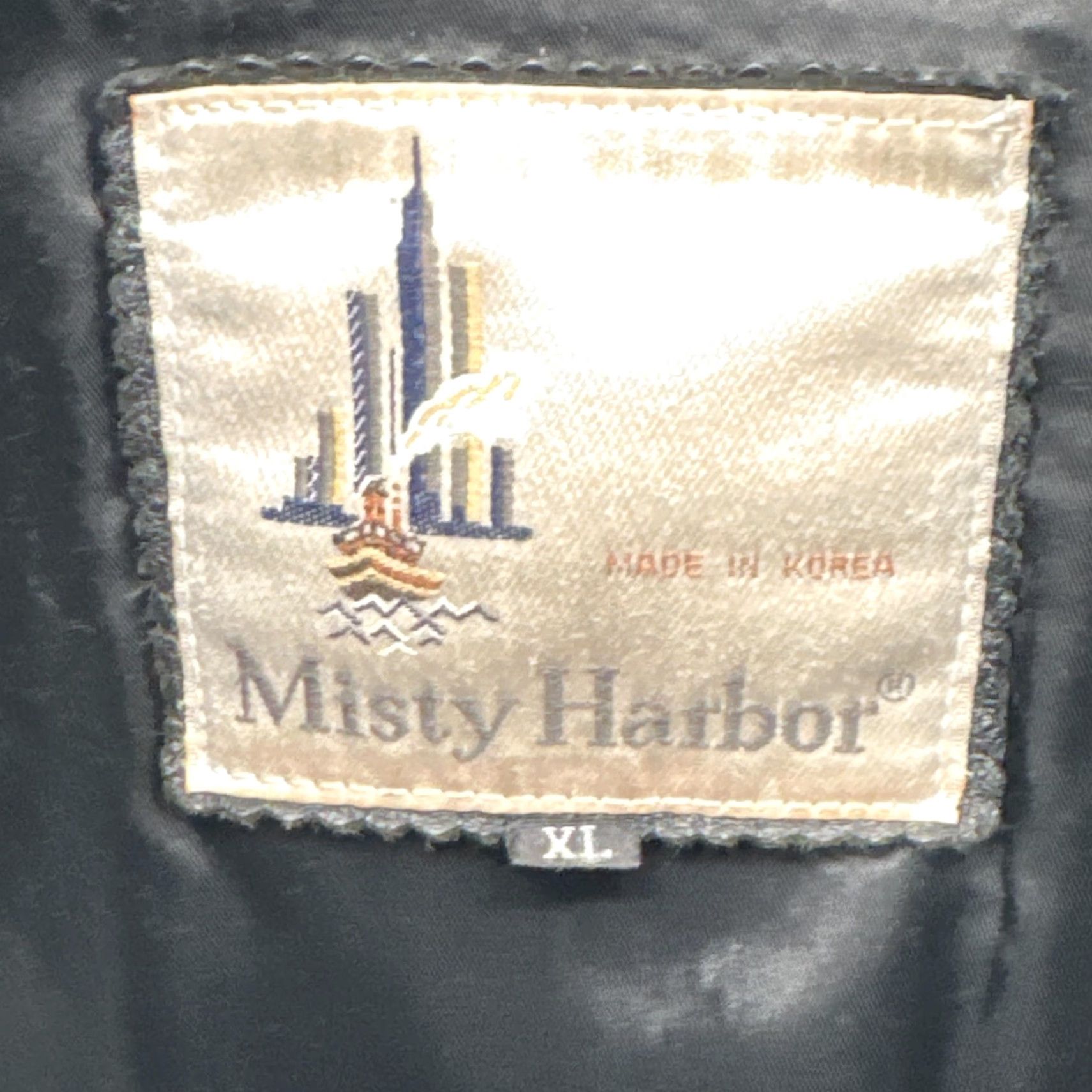 Vintage VINTAGE Misty Harbor Coat Mens XL Black Leather Mid Length Zip Pockets Lined Mens XL Black Overcoat Size US XL / EU 56 / 4 - 2 Thumbnail
