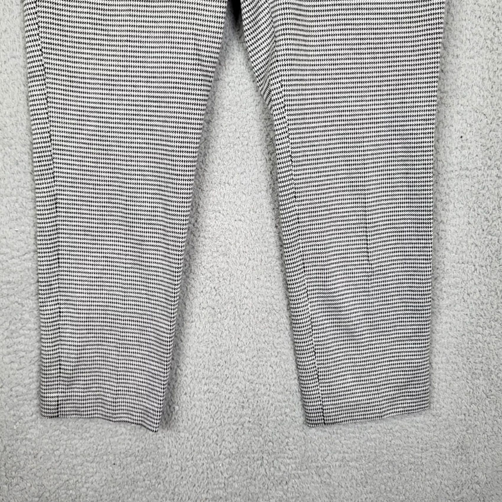 Theory THEORY Stanza Knit Crop Dress Pants Sz 4 Houndstooth Multicolor Women’s Straight Front Dress Pants Size 27" / US 4 / IT 40 - 3 Thumbnail