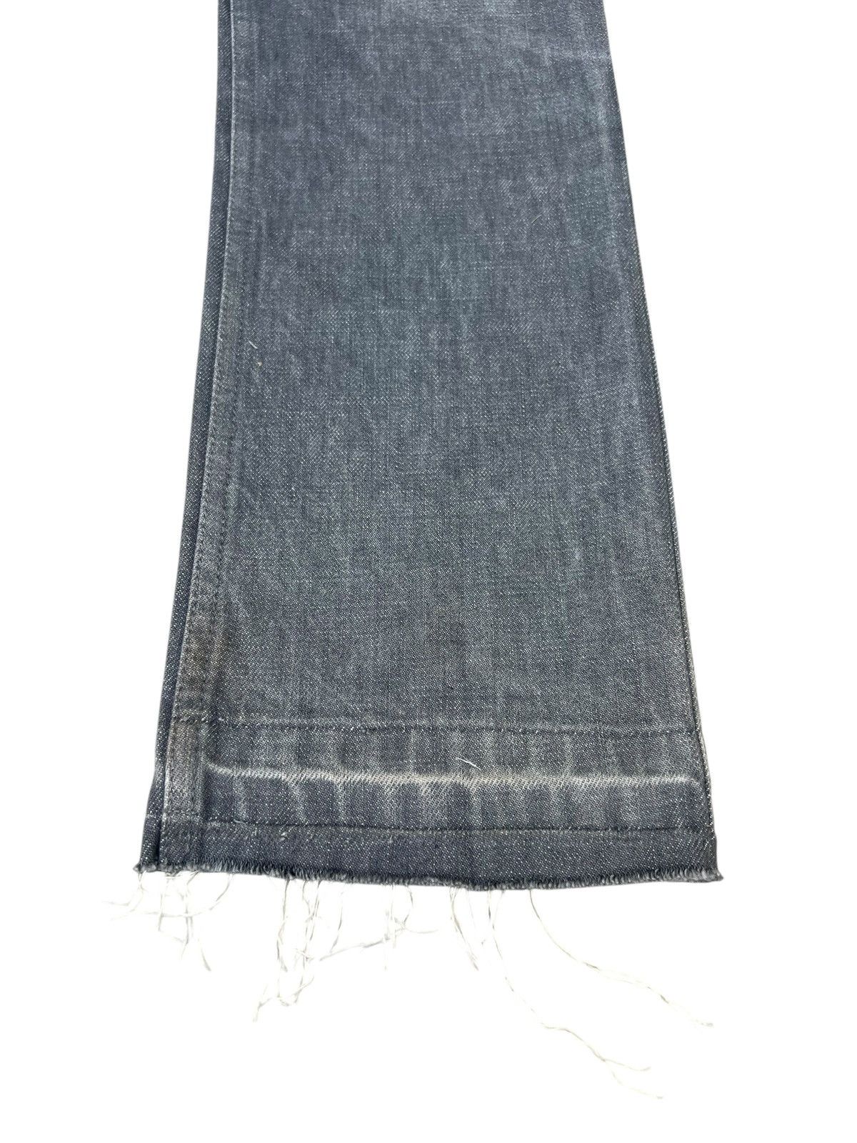 Vintage Helmut Lang Italian Cut Faded Mud Grey Denim Jeans