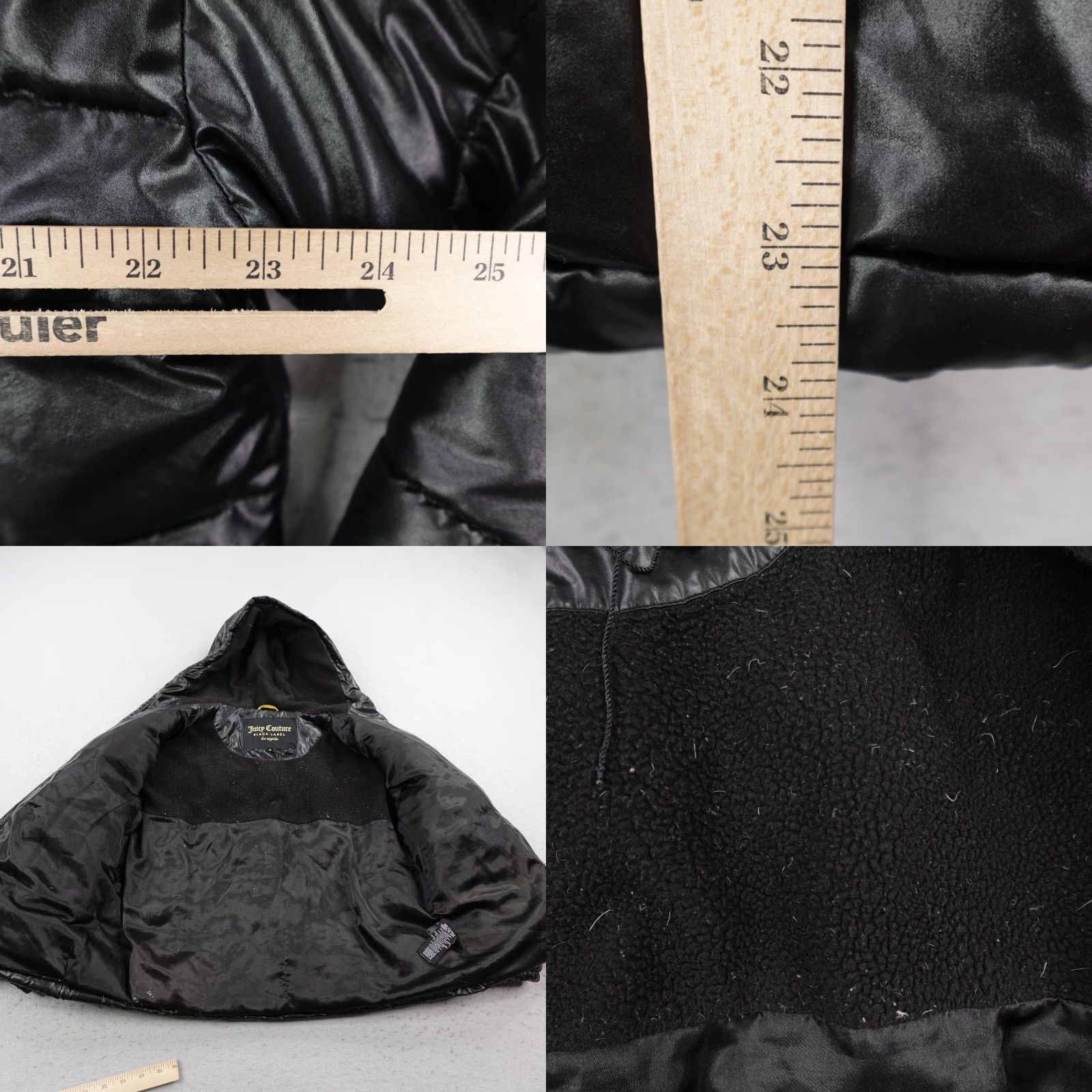 Juicy Couture Juicy Couture Jacket Womens Medium Black Label Puffer Quilted Coat Zip Up Y2K Size M / US 6-8 / IT 42-44 - 8 Thumbnail