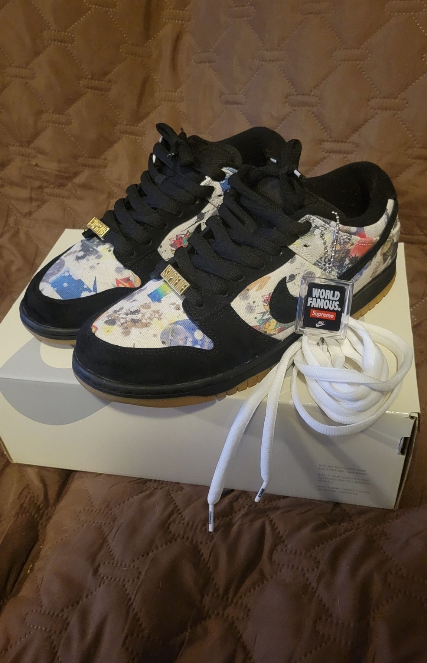 Nike × Supreme Supreme x Nike Dunk Low "Rammellzee" Size US 8 / EU 41 - 1 Thumbnail