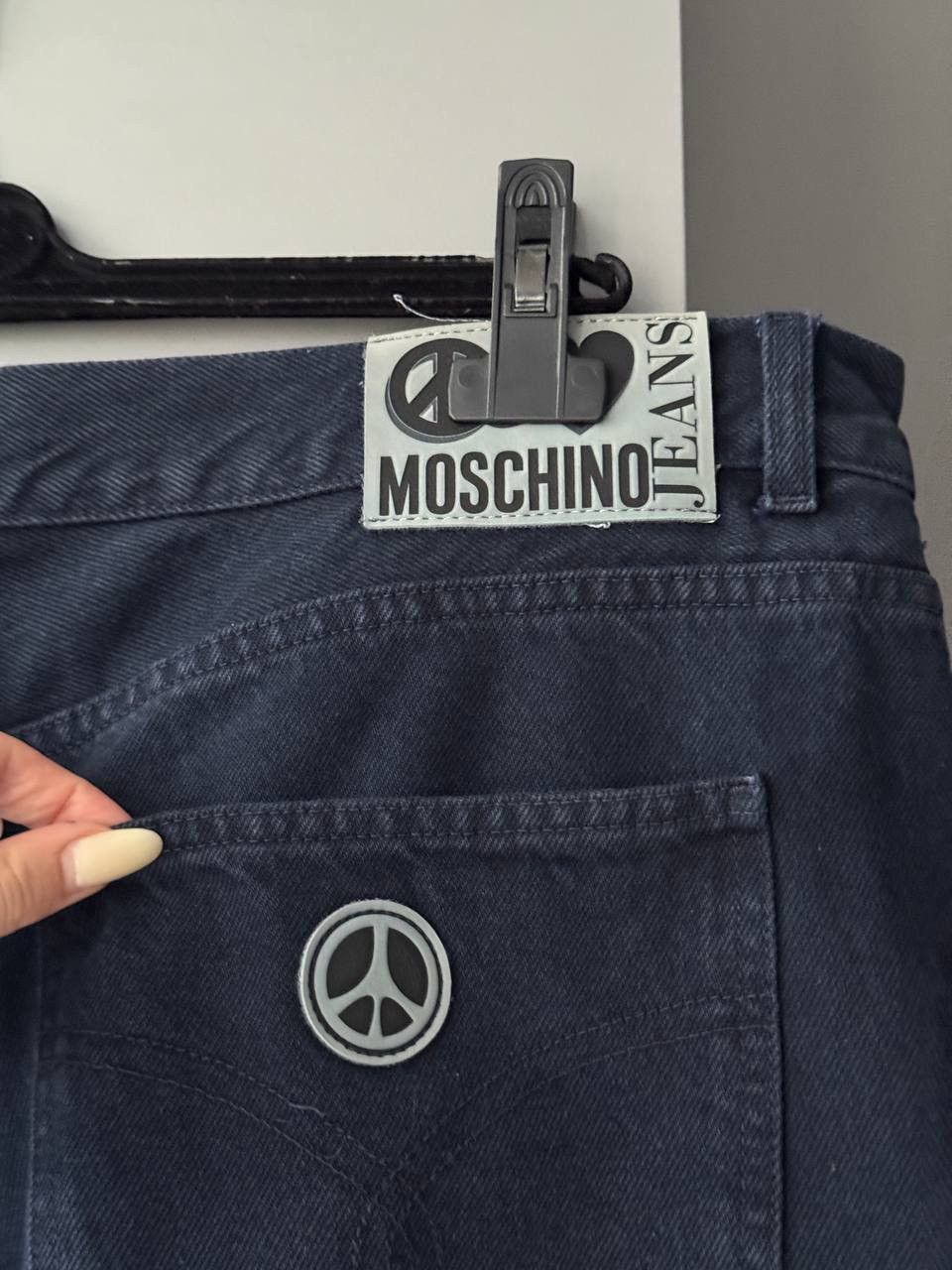 Moschino Size 42 Vintage Moschino Jeans Blue Loose Fit Trousers Size US 42 / EU 58 - 2 Thumbnail