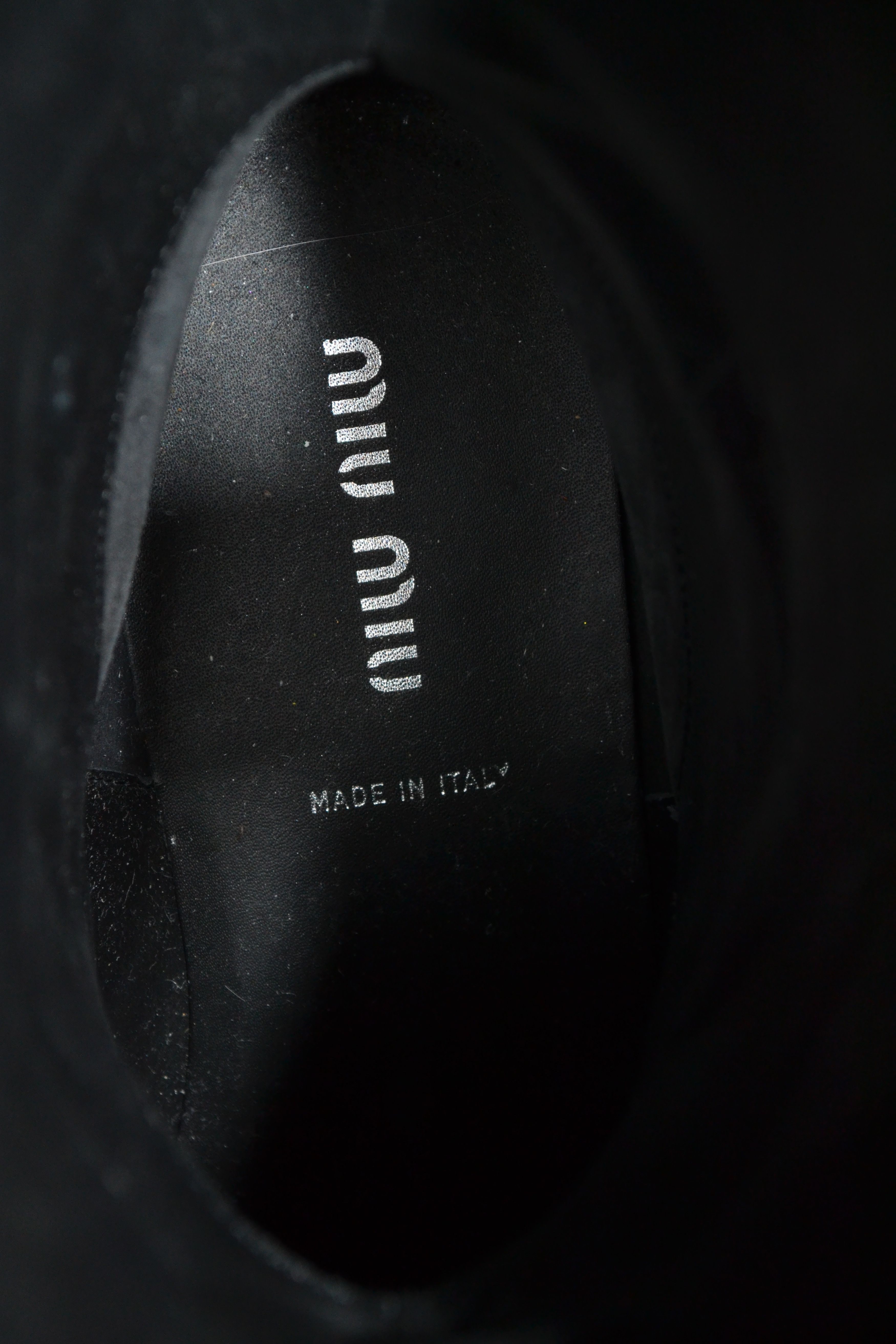 Miu Miu MIU MIU Boots Black Leather Peco Shoes Combat PRADA Size US 6 / IT 36 - 18 Thumbnail