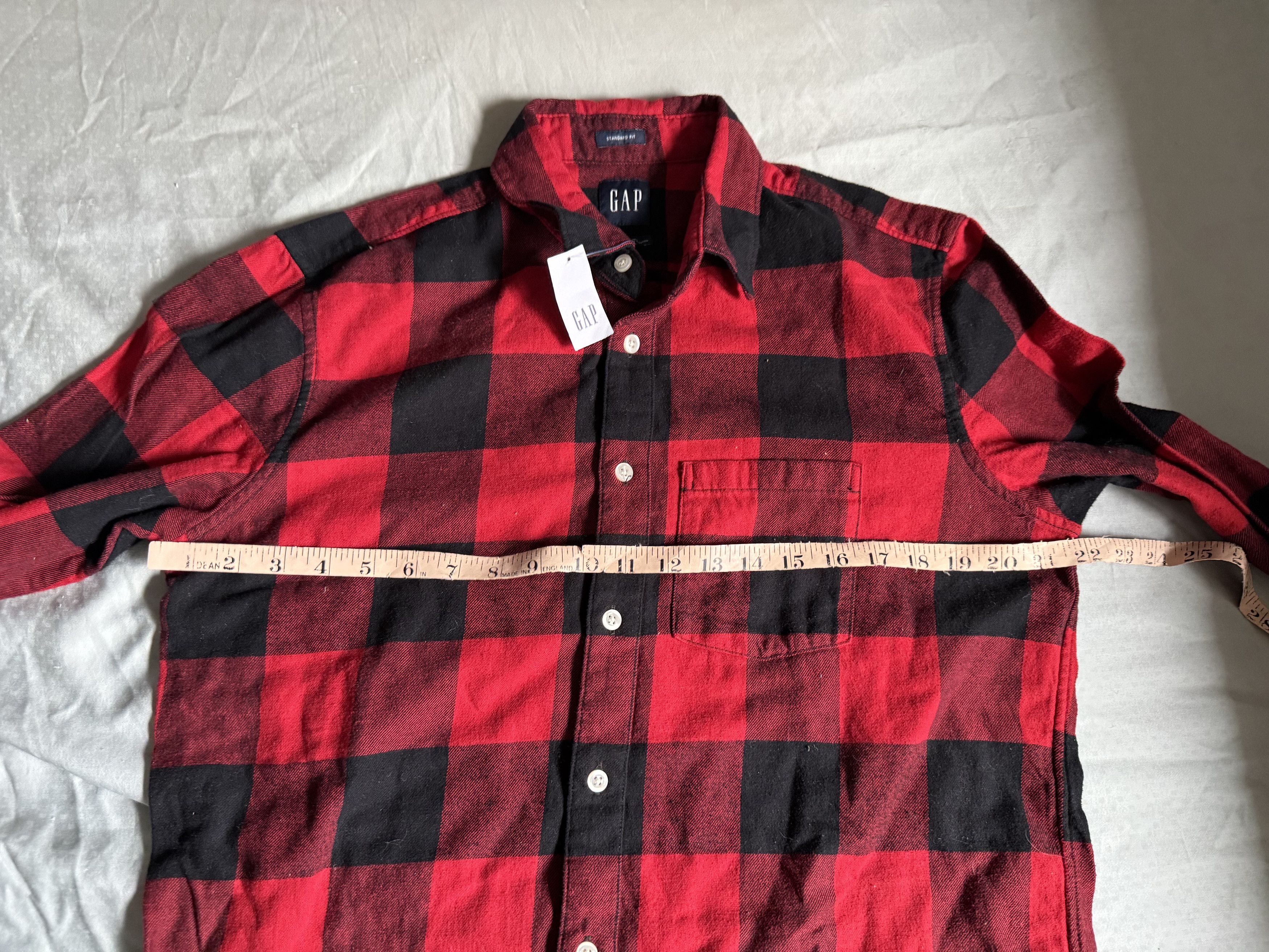 Gap Gap 100% Organic Cotton Midweight Flannel Shirt Medium $78 Size US M / EU 48-50 / 2 - 3 Thumbnail