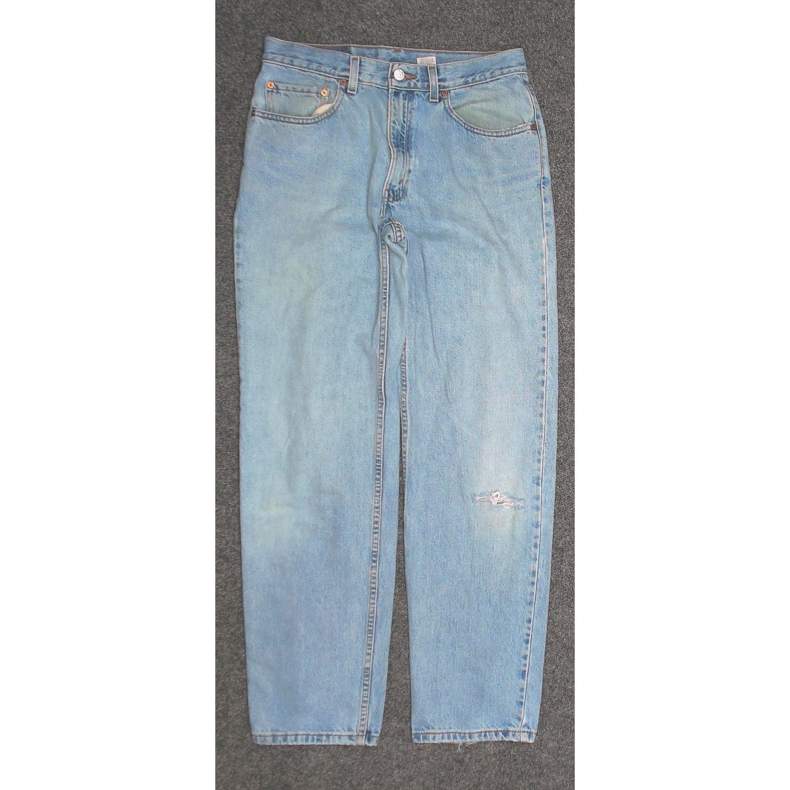 Levi's Y2K Levi's 550 Faded Thrashed Skater Jeans 34x33.5 Size US 34 / EU 50 - 3 Thumbnail