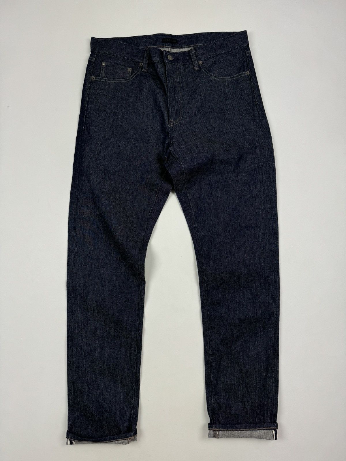 Uniqlo Uniqlo Selvage Denim Navy Jeans Size US 34 / EU 50 - 4 Thumbnail