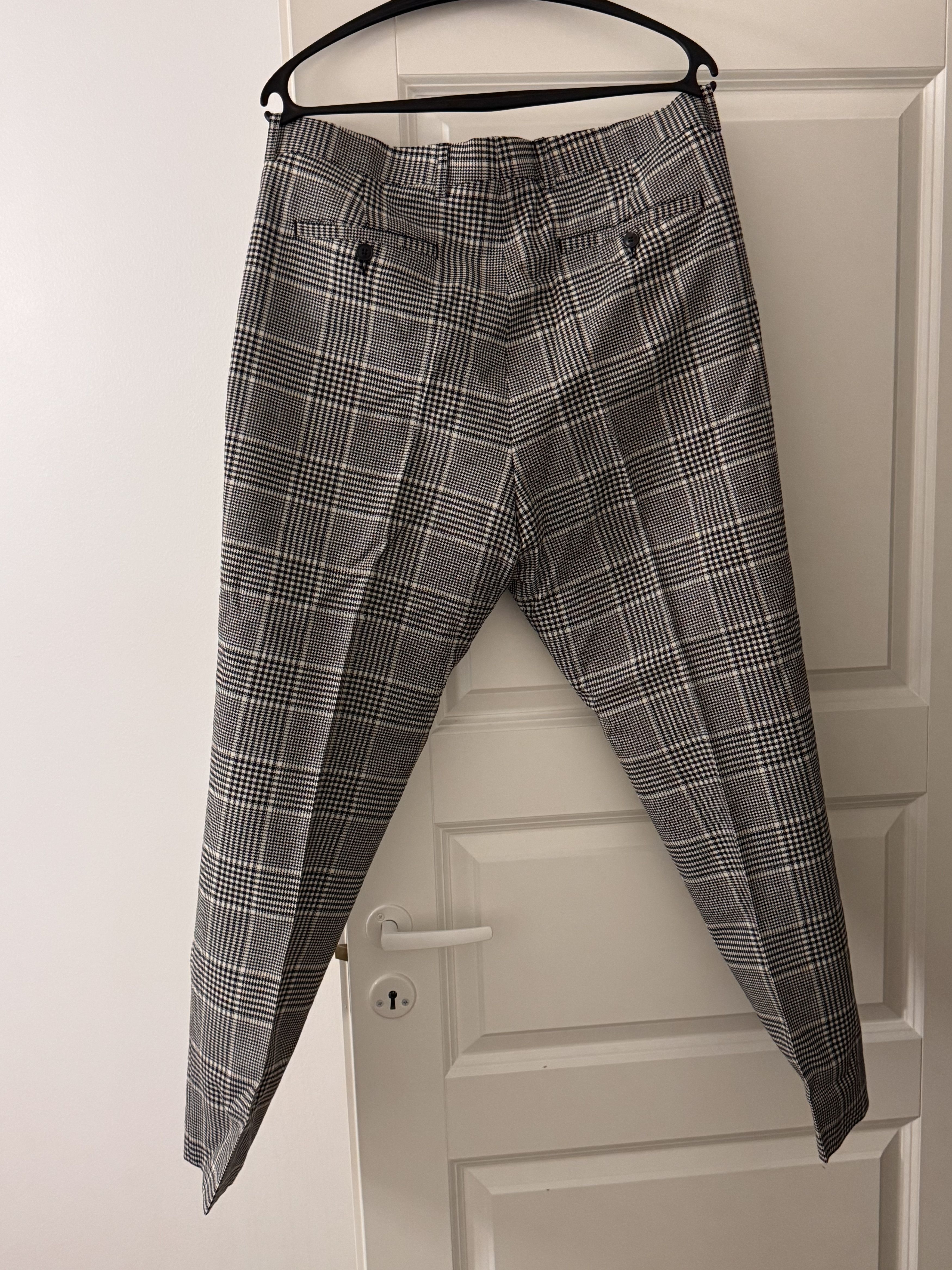 AMI Ami checkered high waisted trousers Size US 34 / EU 50 - 1 Thumbnail