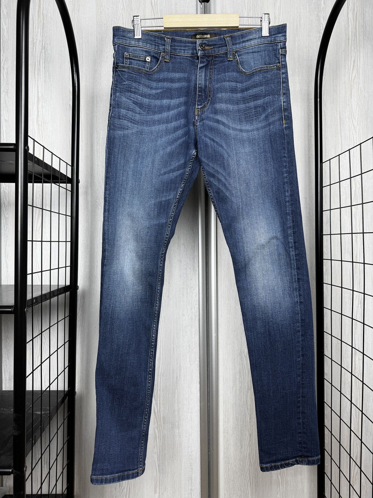 Roberto Cavalli Roberto Cavalli blue faded skinny denim jeans size 32 Size US 32 / EU 48 - 3 Thumbnail