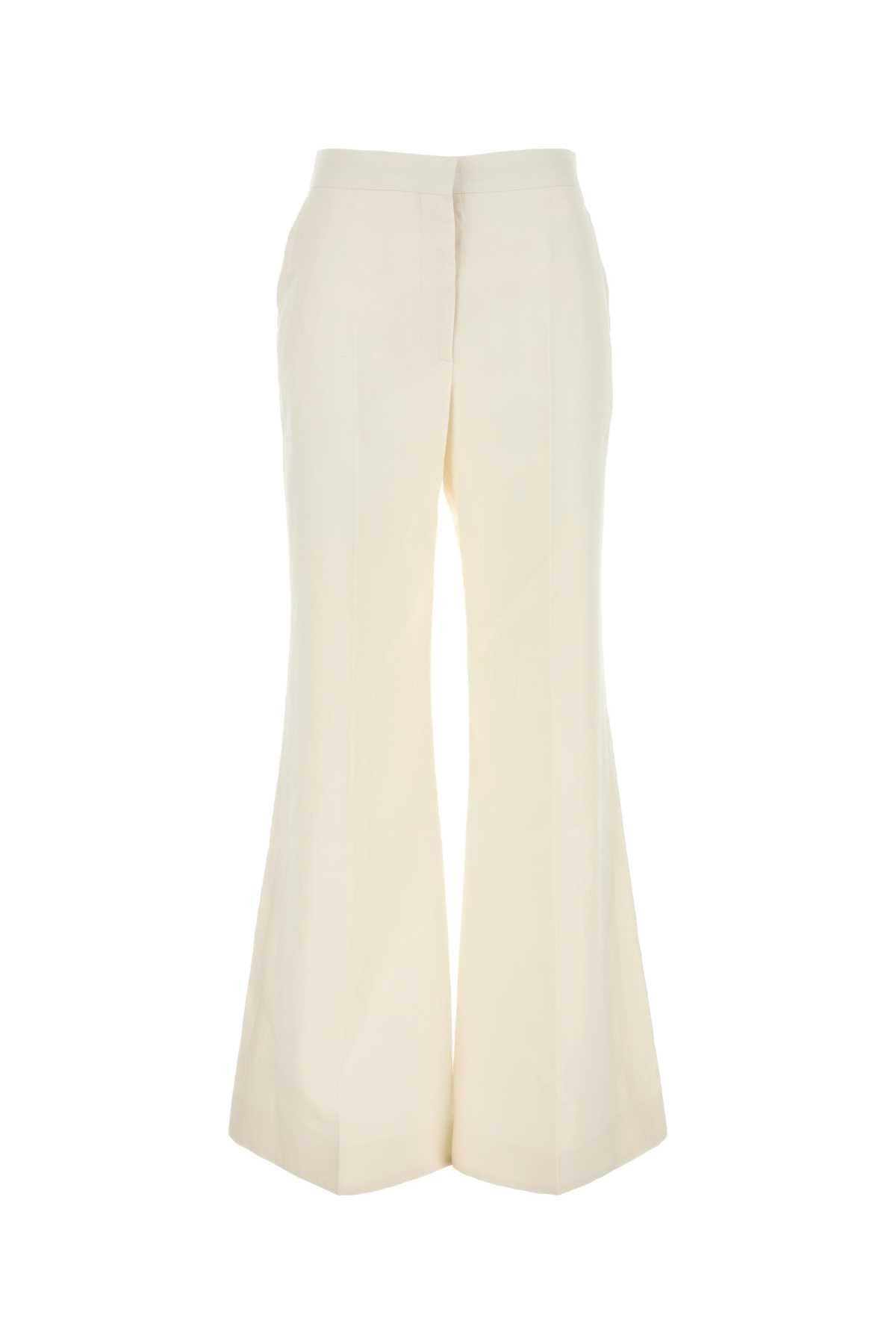 パンツ GIVENCHY WHITE POPLIN WIDE-LEG PANT Givenchy White Poplin Wide-Leg Pant | Grailed